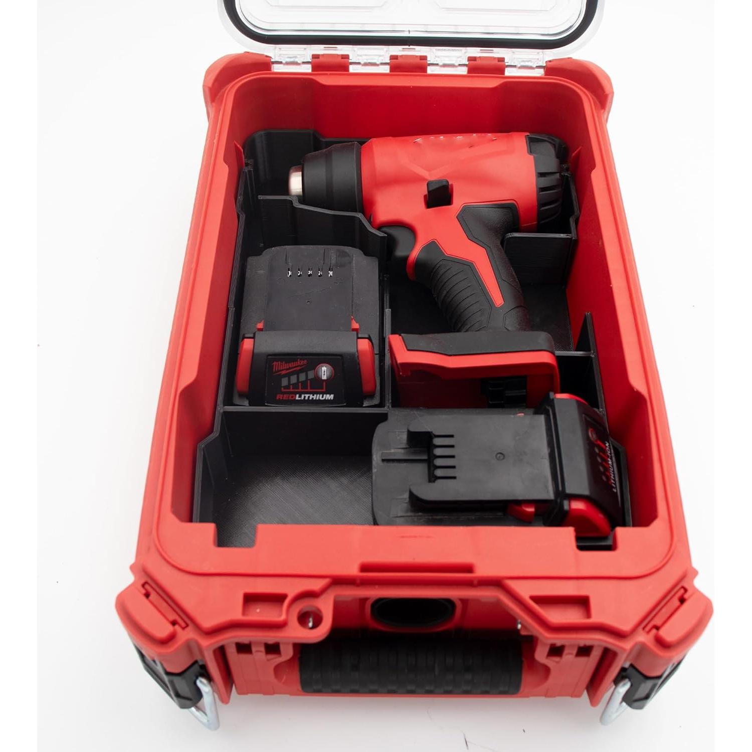 Organizador Compacto Packout Milwaukee para Pistola de Calor M18