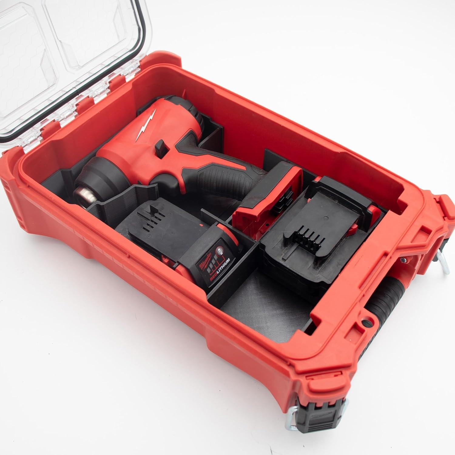 Organizador Compacto Packout Milwaukee para Pistola de Calor M18