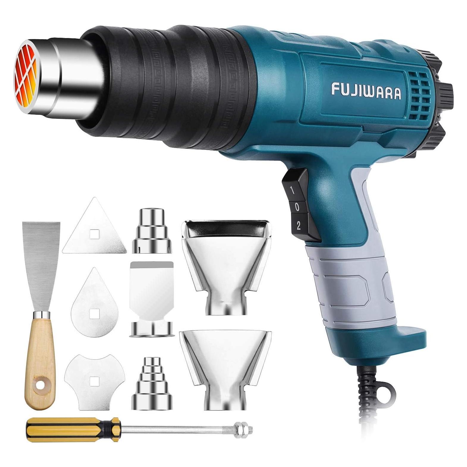 Pistola de Calor 1500W XPEOO 2 Temperaturas 10 Accesorios