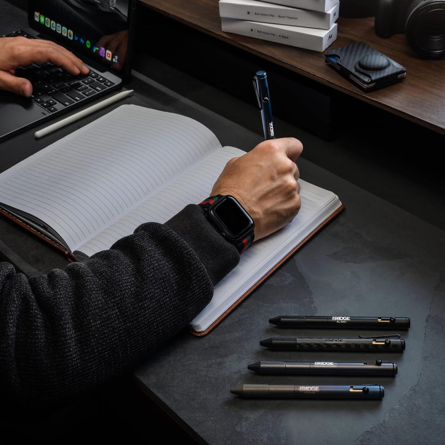 Bolígrafo The Ridge Retráctil de Metal con Agarre Texturizado