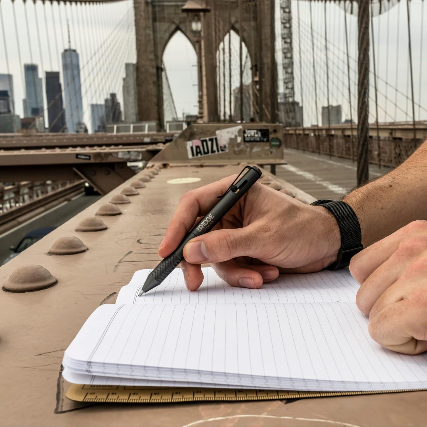 Bolígrafo The Ridge Retráctil de Metal con Agarre Texturizado