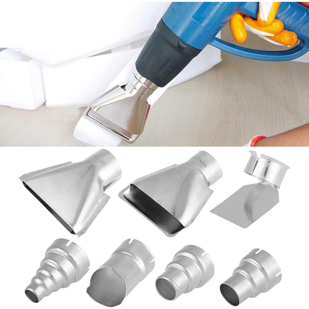 Kit de 7 Boquillas de Acero Inoxidable 35mm para Pistola de Calor