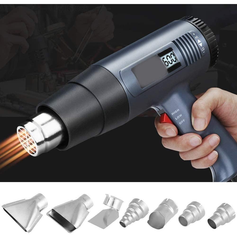 Kit de 7 Boquillas de Acero Inoxidable 35mm para Pistola de Calor