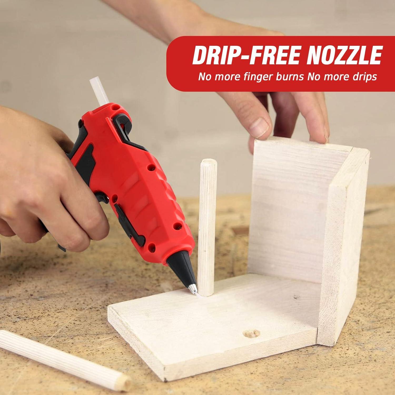 Pistola de Calor Inalámbrica LIVOWALNY 18V 350W para Pegamento