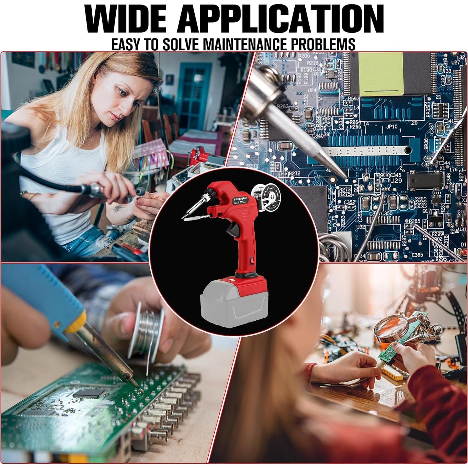 Soldador Inalámbrico RexLeLXB 30W para Batería Milwaukee 18V