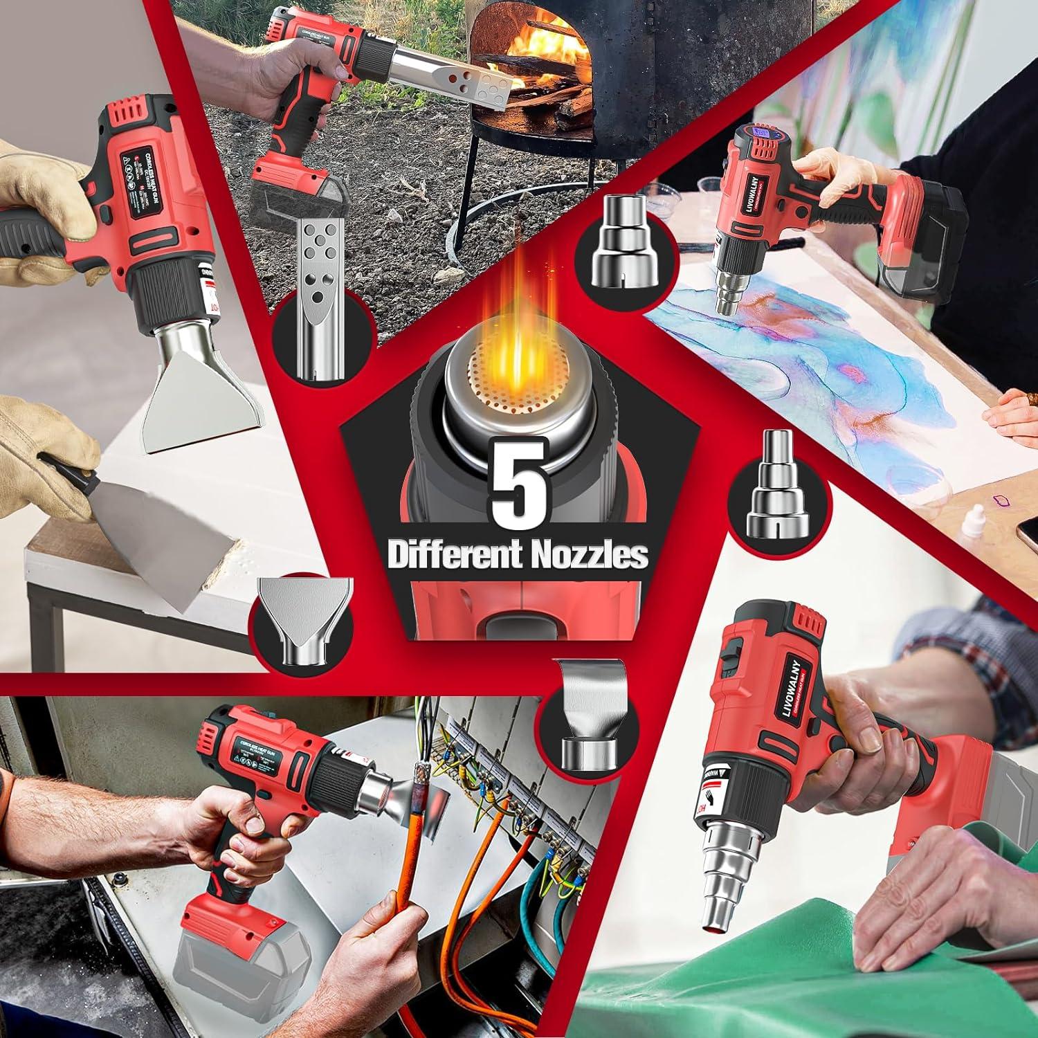 Soplete Inalámbrico Milwaukee 18V 350W Control T°