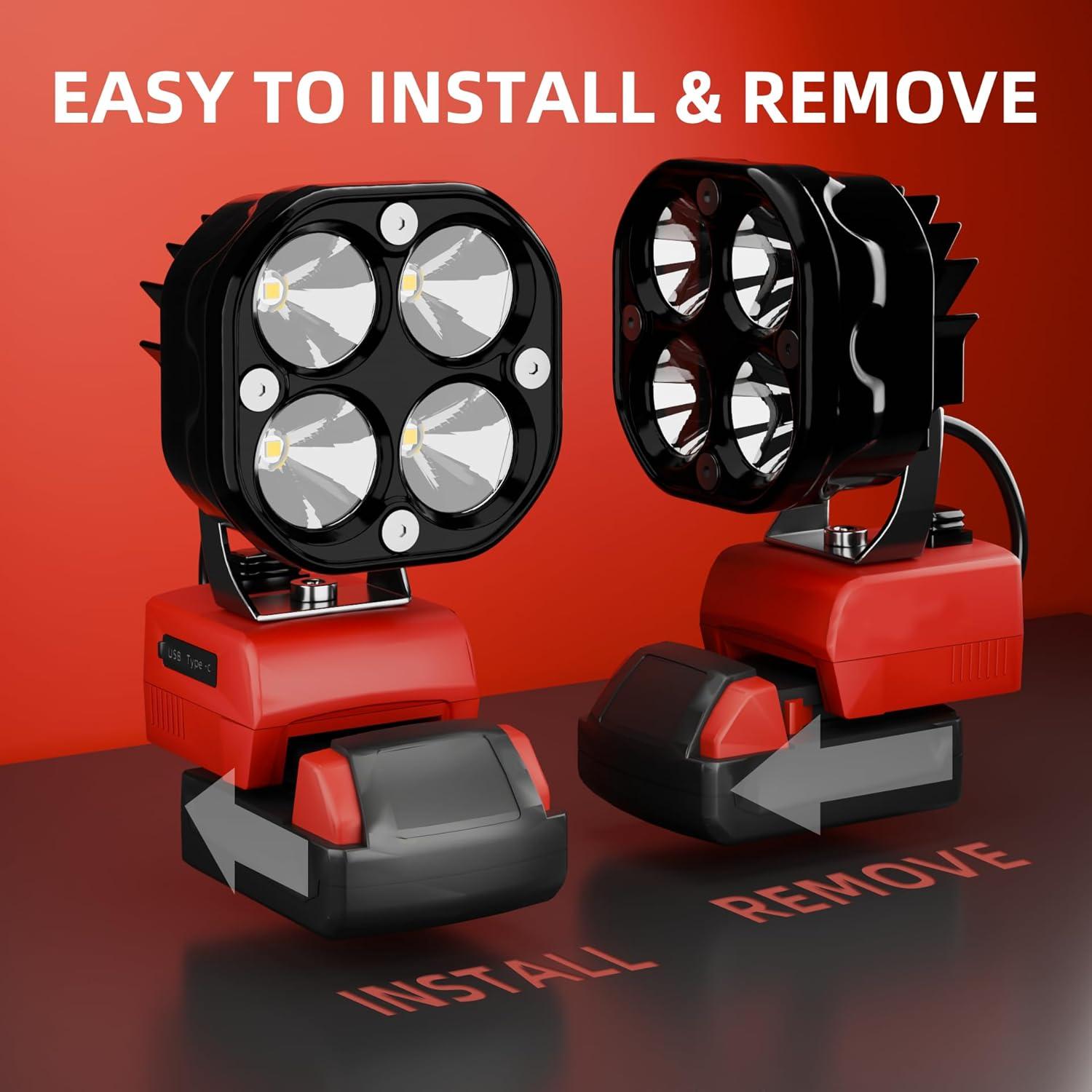 Luz de Trabajo LED Milwaukee M18 1800LM Portátil 18V