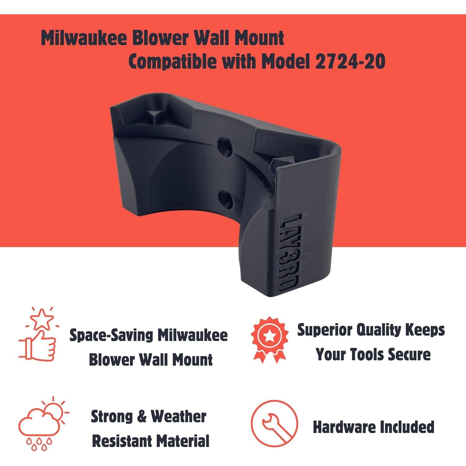 Soporte de Pared Milwaukee M18 para Soplador de Hojas