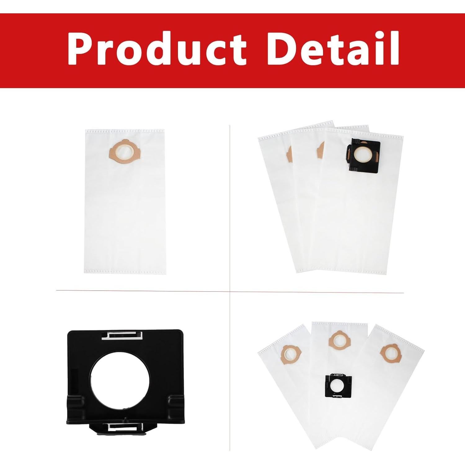 Bolsas de Polvo Fleece 49-90-2016 para Aspiradora MILWAUKEE