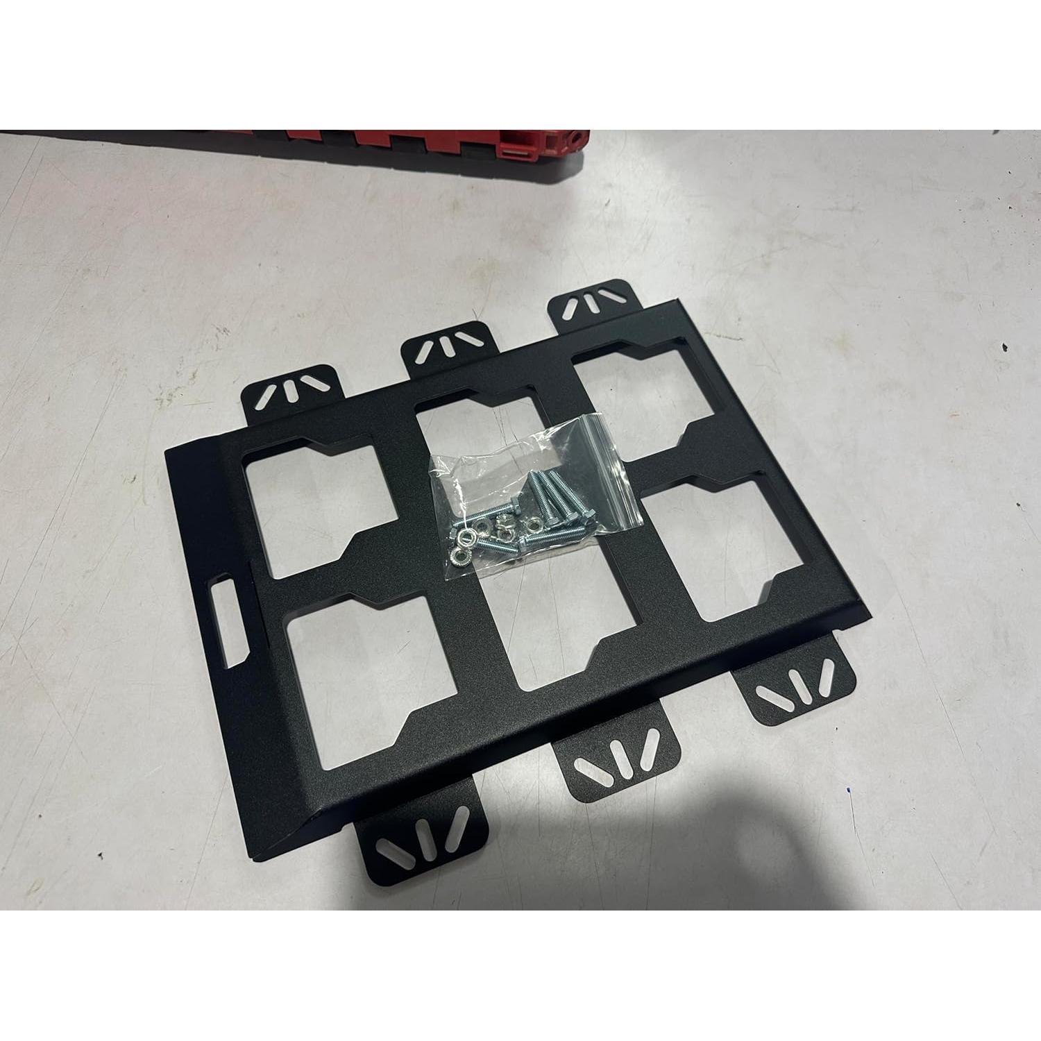 Placa de Montaje Milwaukee Packout Metal 2 Set Negra