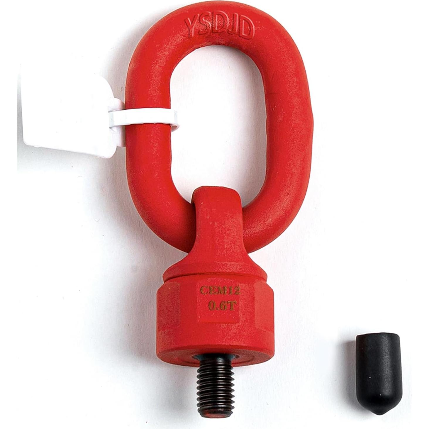 4 Piezas Ojal Giratorio G80 M12 x 18 Acero Aleado 1Ton