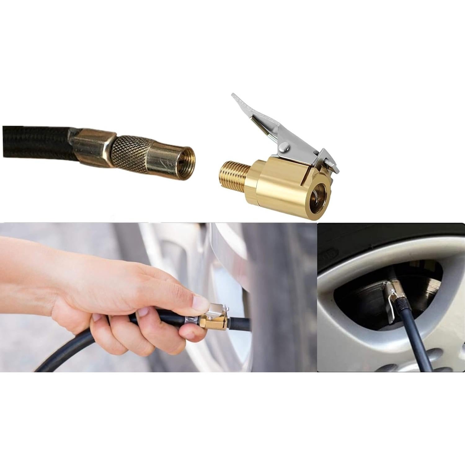 Adaptador de Inflador de Neumáticos LDCRE 8mm Sin Fugas