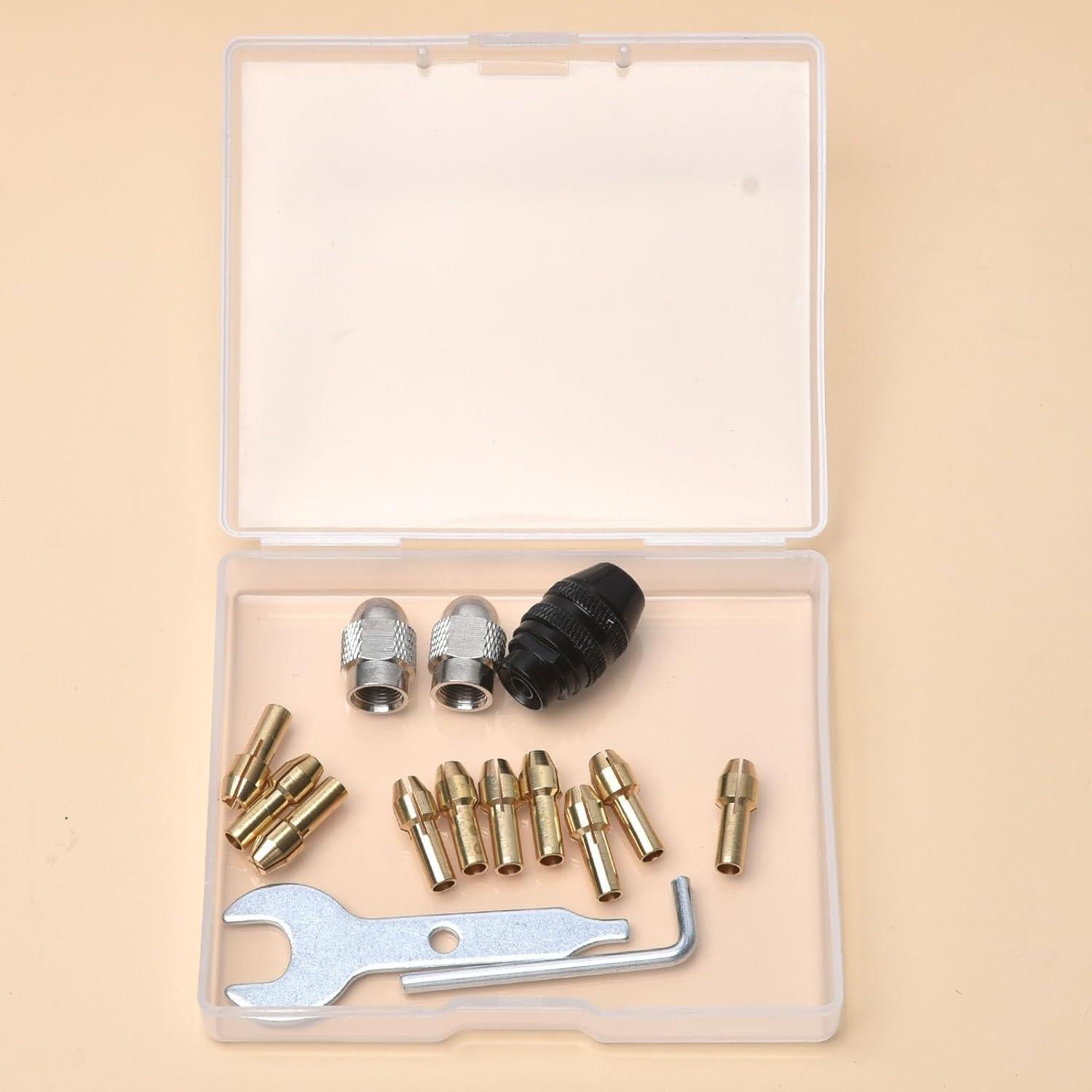 Juego de Mandriles Sin Llave YURINWOO 15 Pcs 0.8-3.2mm