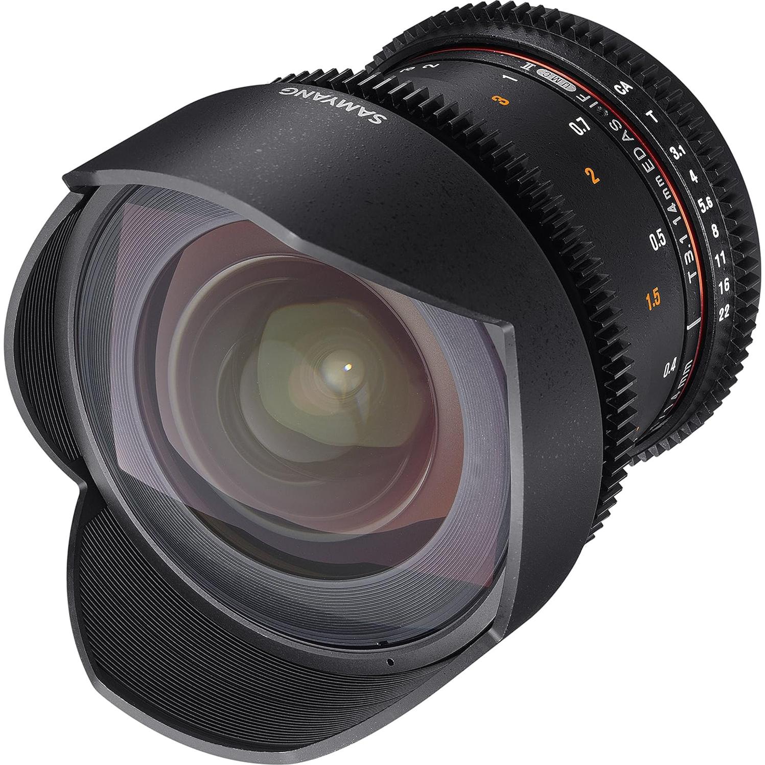 Lente Samyang 14 mm T3.1 VDSLR II Micro Cuatro Tercios