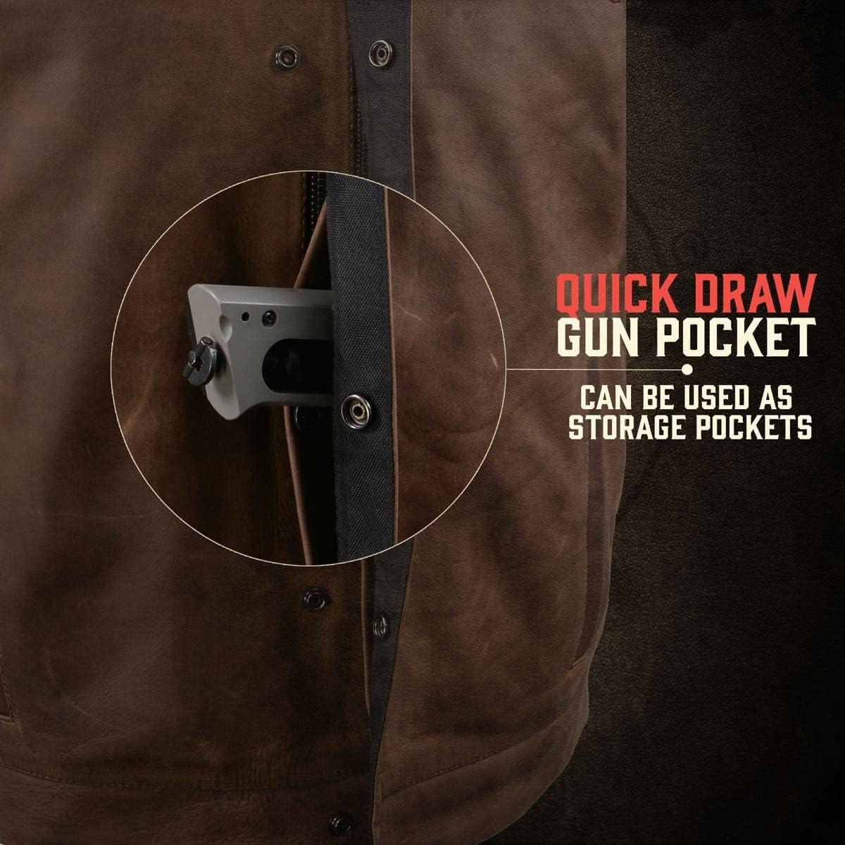 Chaleco de Cuero para Motocicleta Milwaukee Leather Mediano