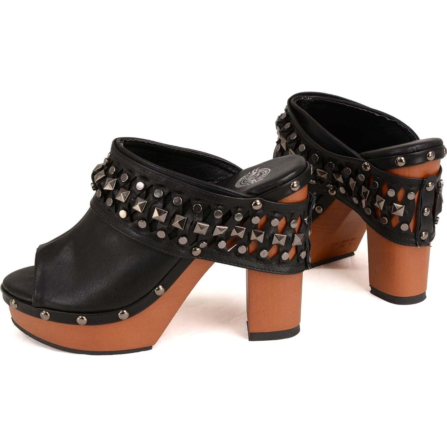 Milwaukee Leather Women's Open-Toe Faux Synthetic Leather Fashion Casual Footwear Collection MBL