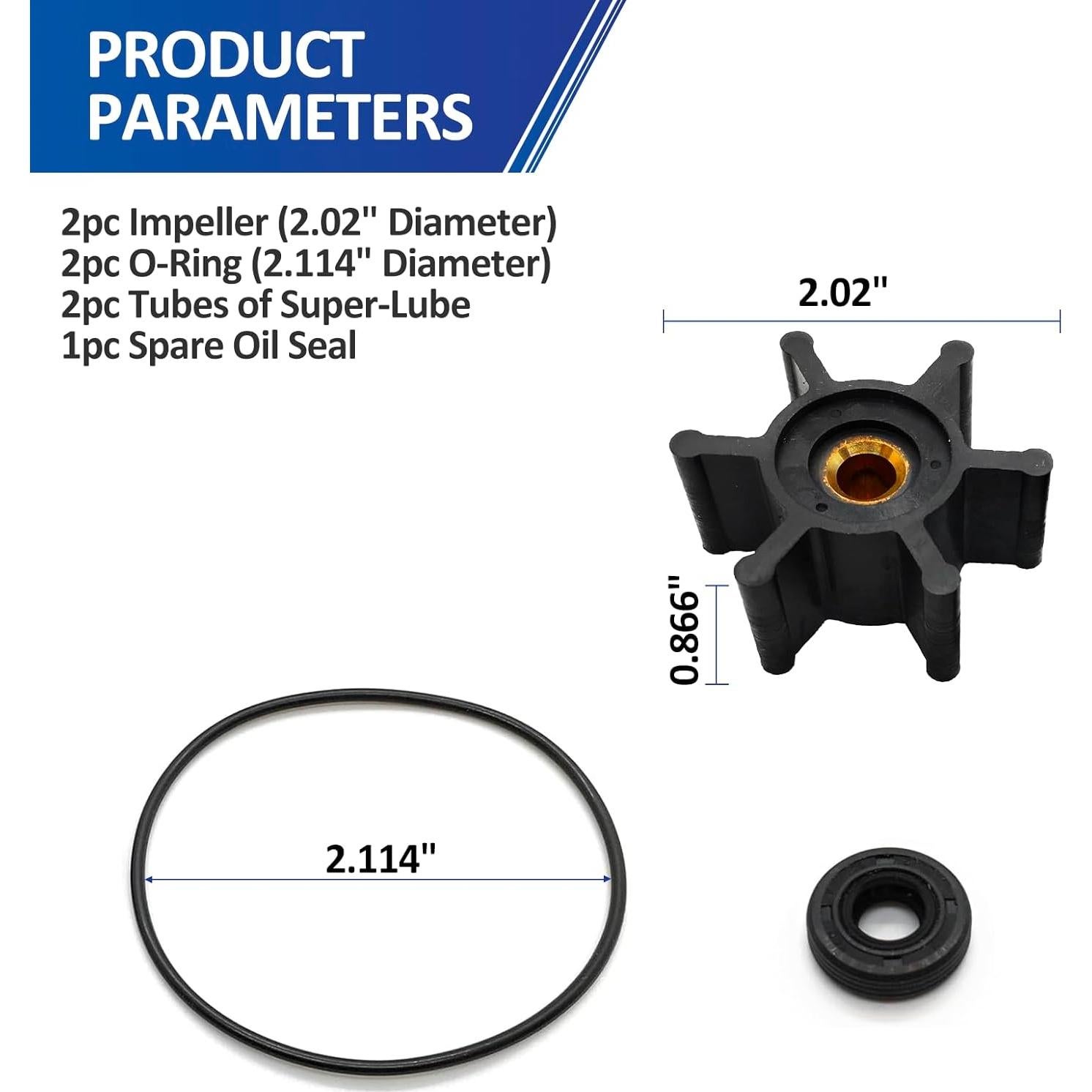 Kit de Reemplazo Completo 2 Piezas Impulsor Milwaukee M18