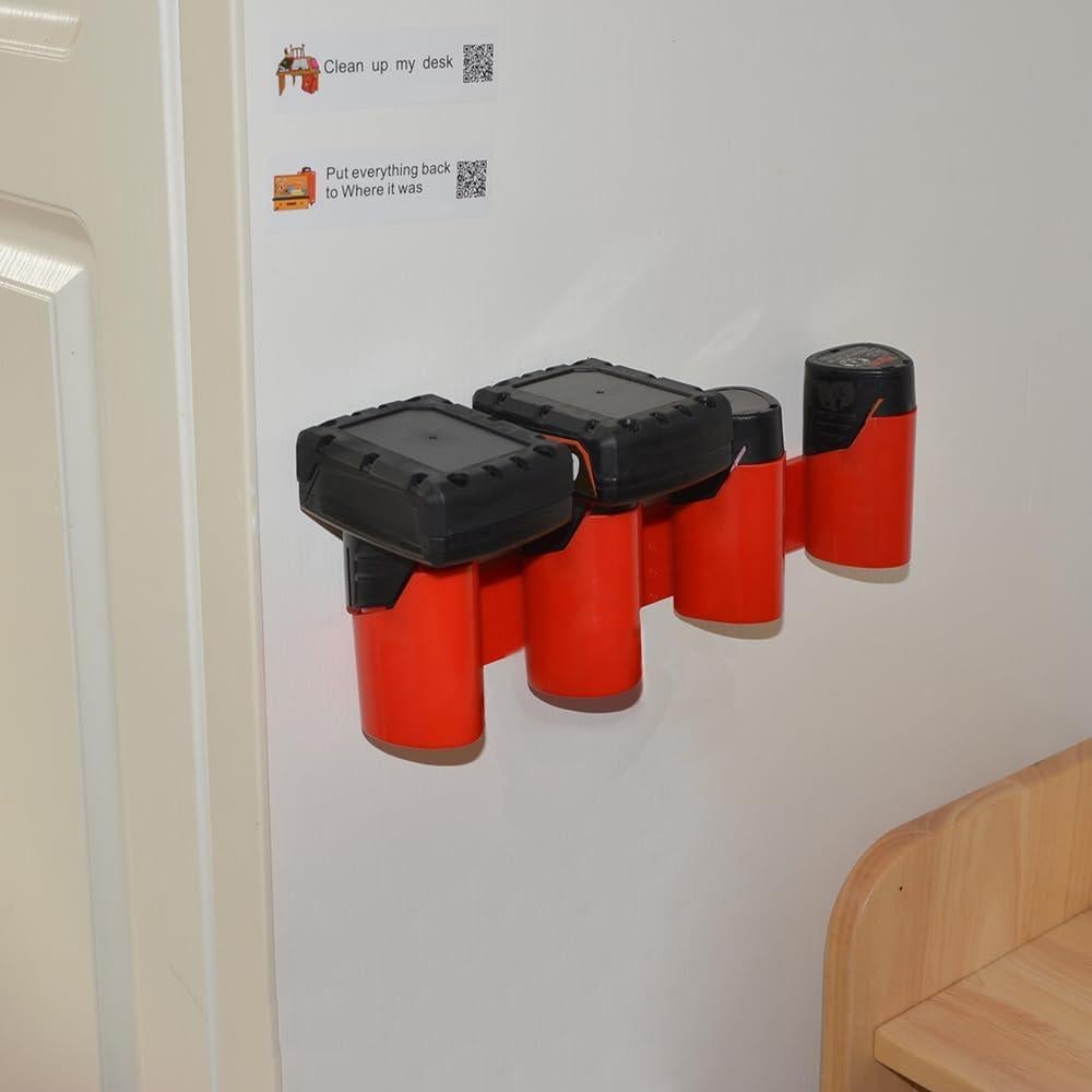 Soporte de Batería IRONFACE Montaje en Pared para Milwaukee M12