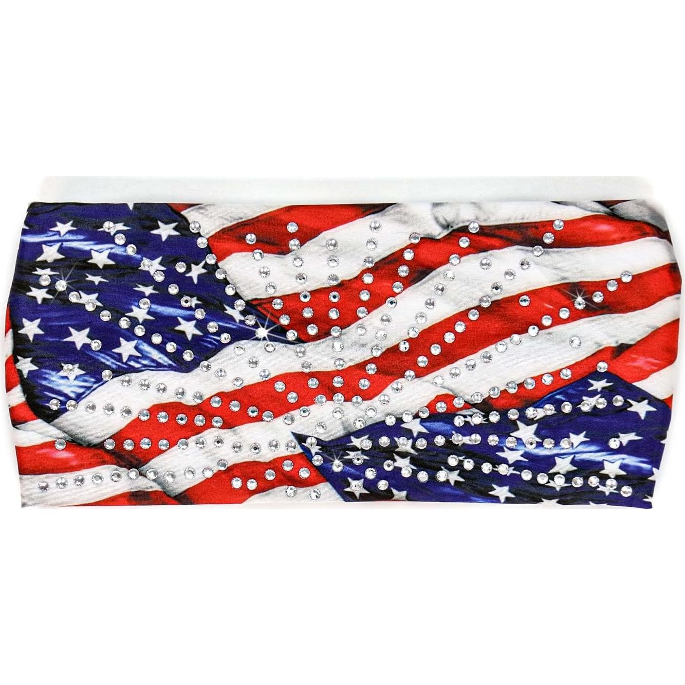 Milwaukee Leather | Bling Designed Wide Headbands-Headwraps for Women Biker Bandana