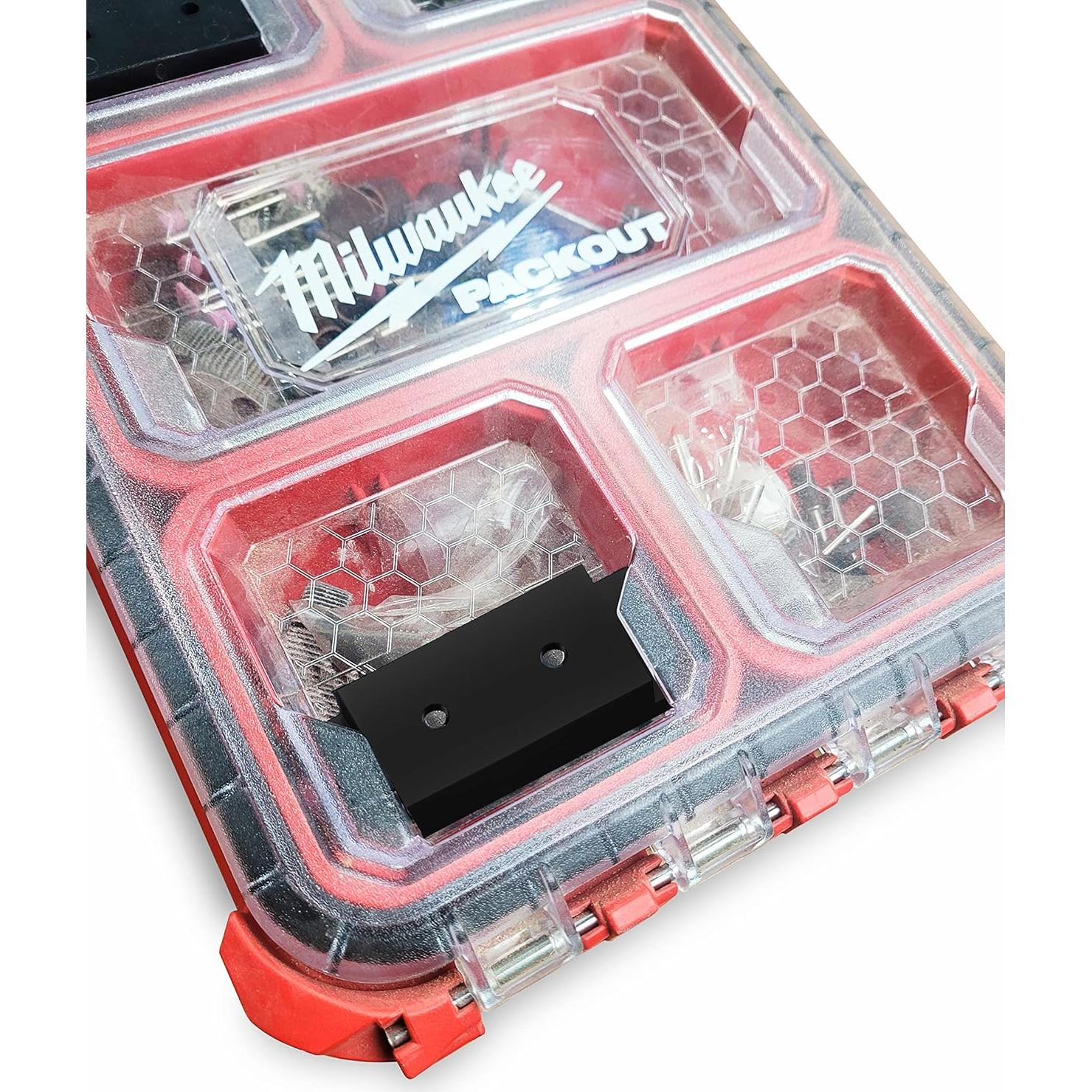 Placas de Montaje Milwaukee Packout | 10 Piezas | Negro