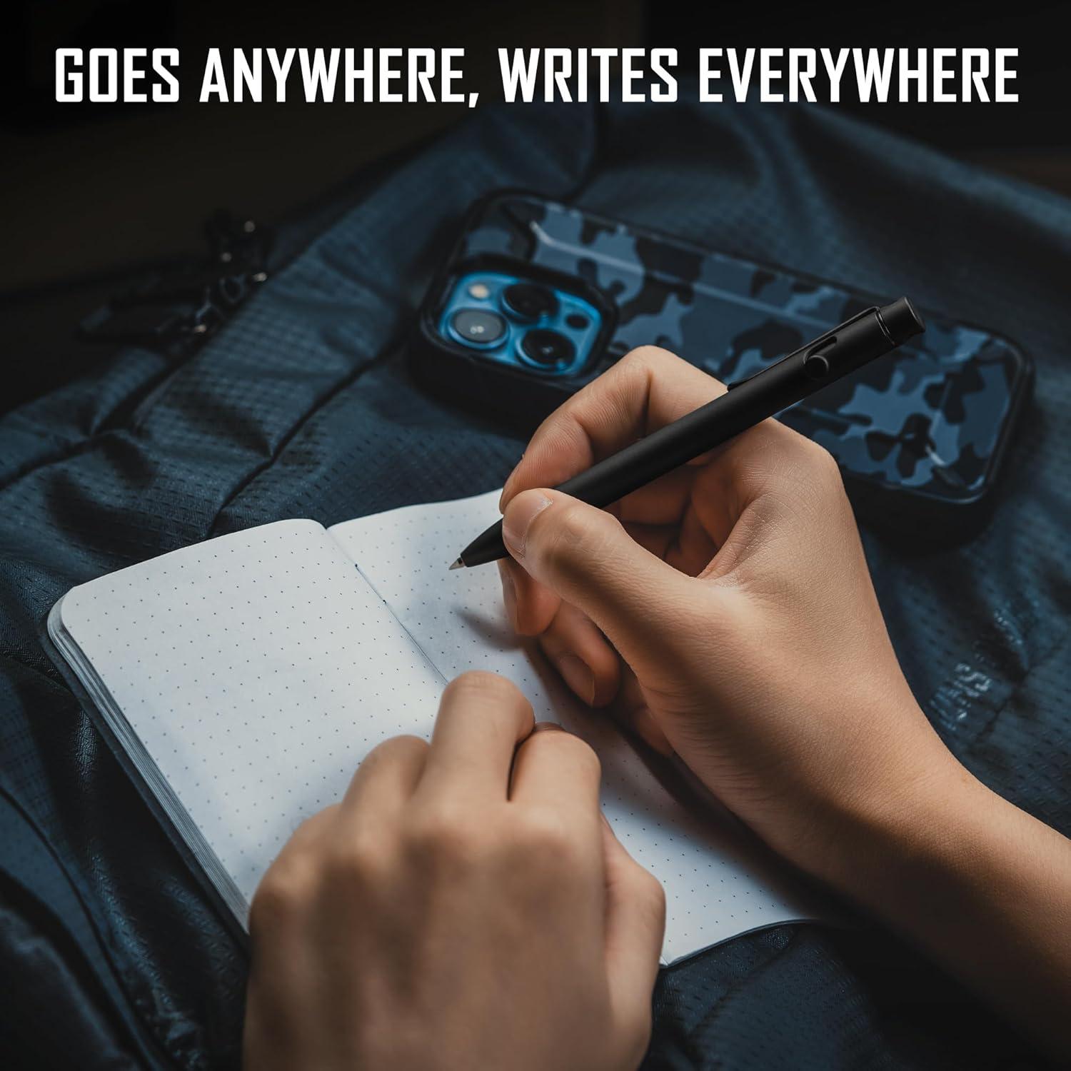 Bolígrafo EDC KeyUnity KP01BK de titanio negro compacto