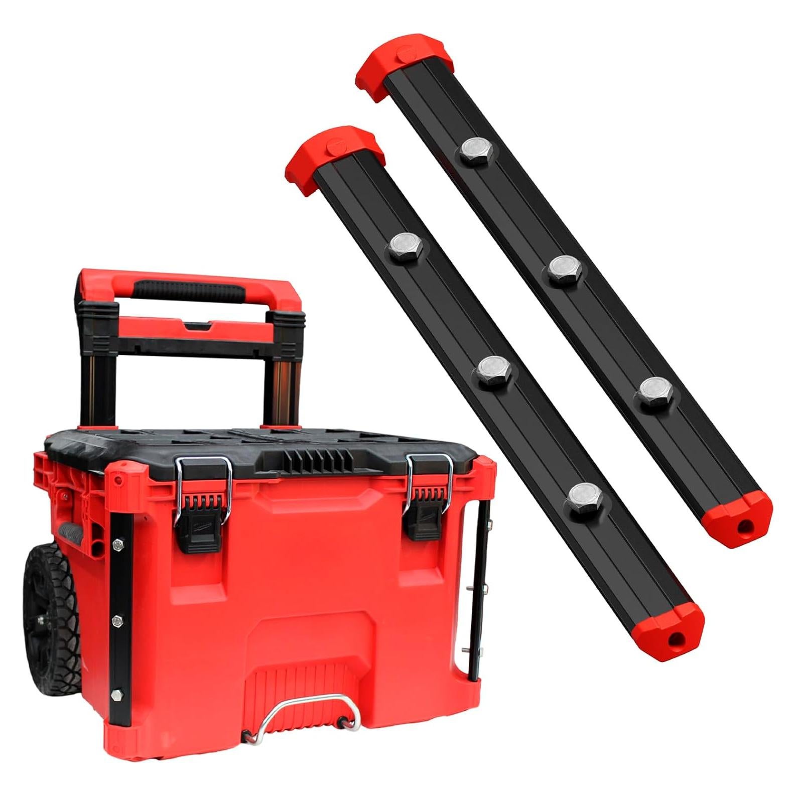 Rieles Alpha para Milwaukee Packout 320mm - Negro