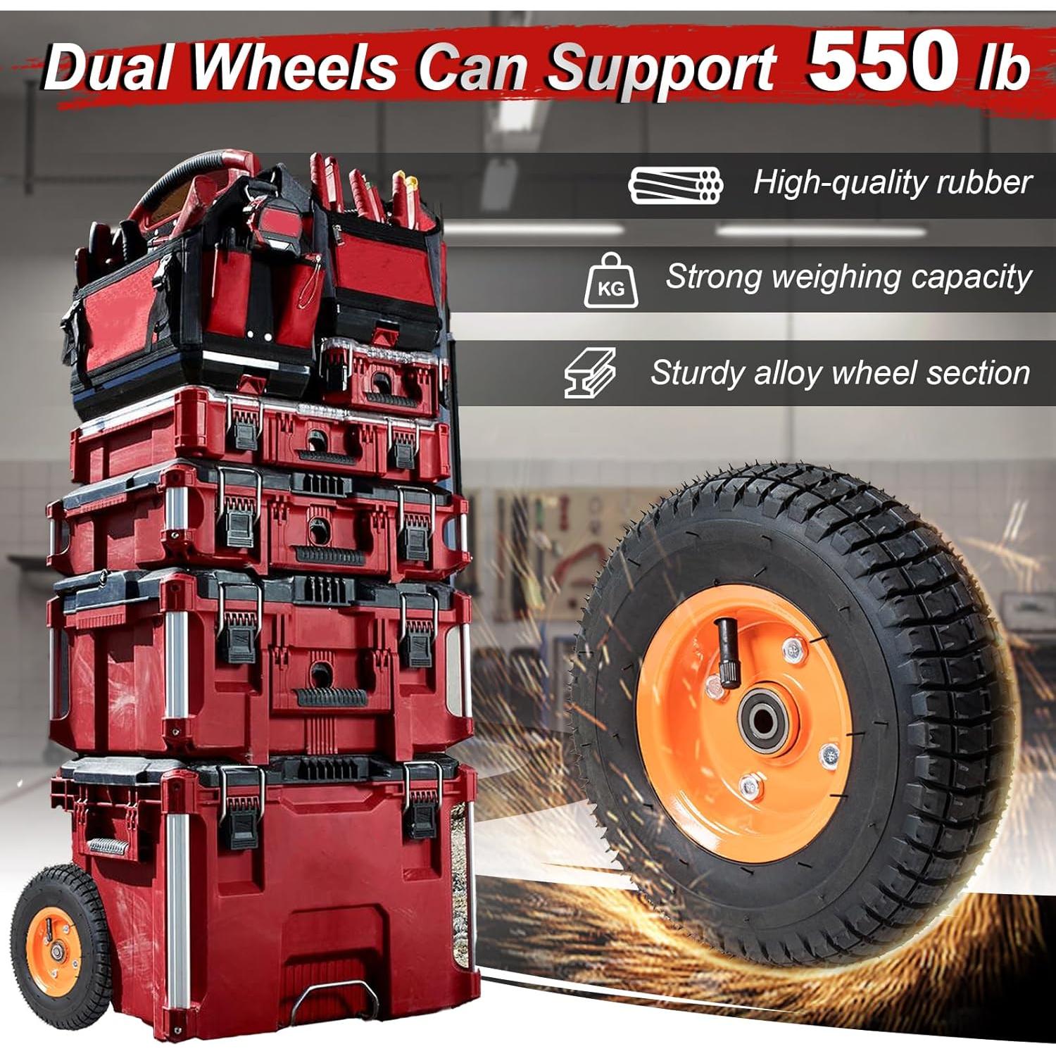 Kit de Ruedas DNShorix para Milwaukee Packout 24 cm