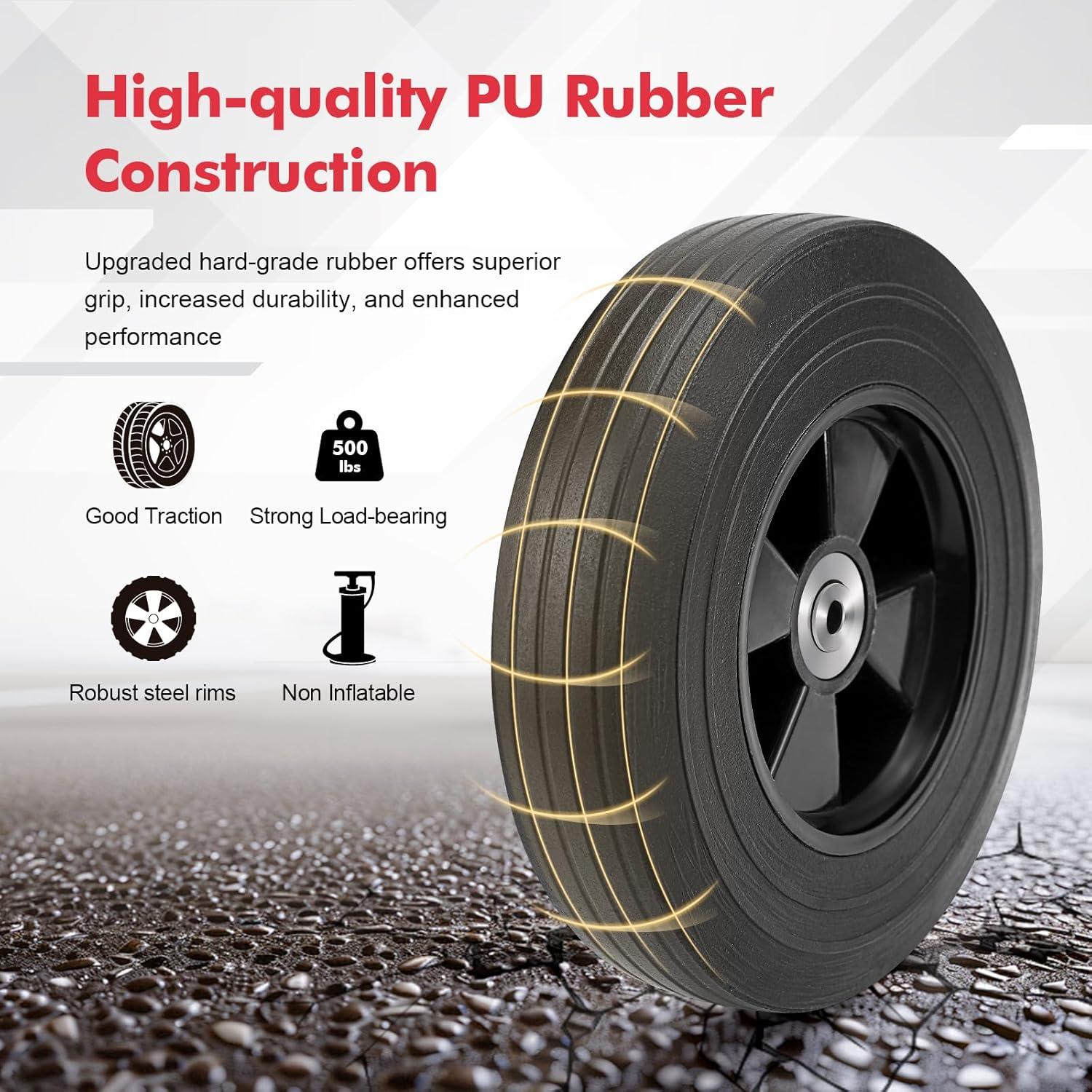 Paquete de 2 Ruedas de 20 cm BPOPO para Caja Milwaukee