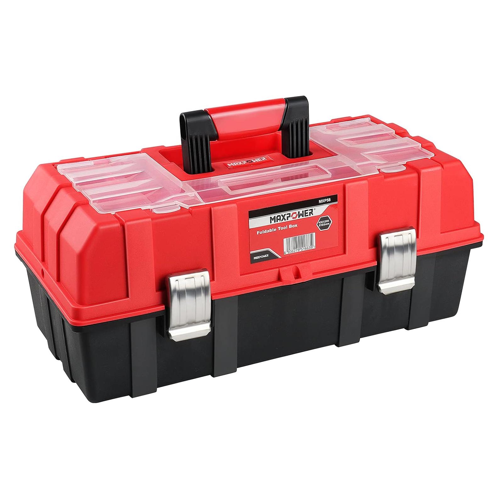 Caja de Herramientas MAXPOWER 40.64 cm Plegable 3 Capas
