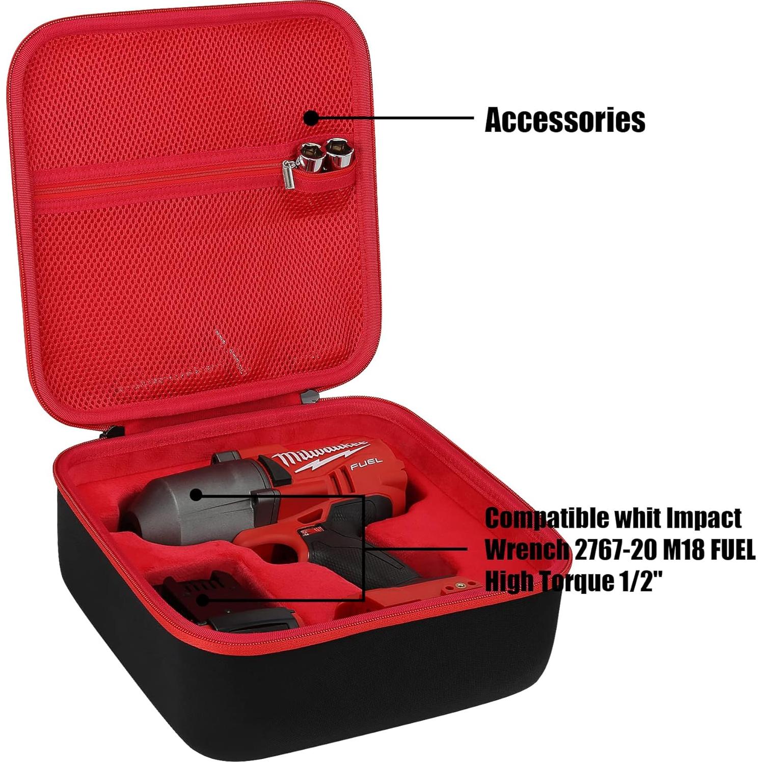 Funda Dura Khanka para Milwaukee 2767-20 M18 1/2" Impacto