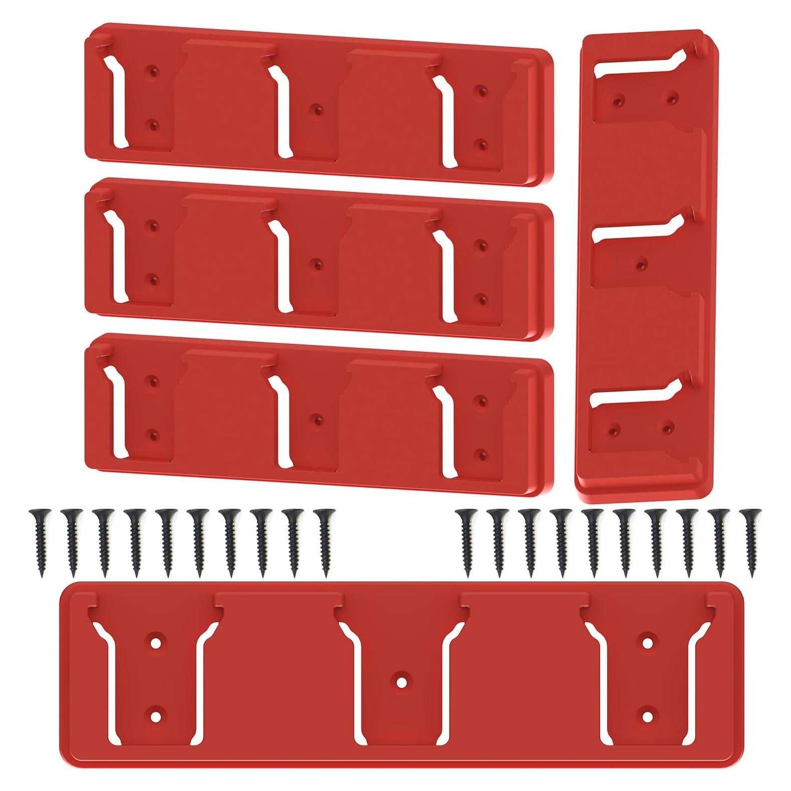 Soporte de Batería Milwaukee 18V SZWJT-LV 4 Piezas Rojo