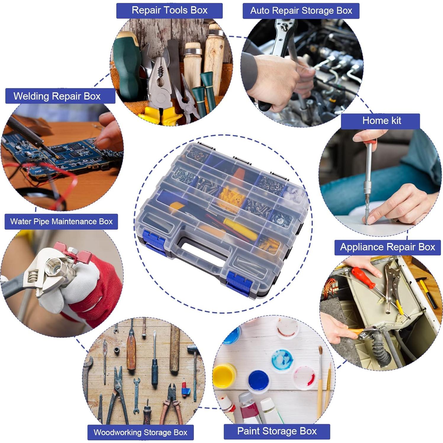 Caja de Almacenamiento AIDY-PRO 34 Compartimentos Doble Lado