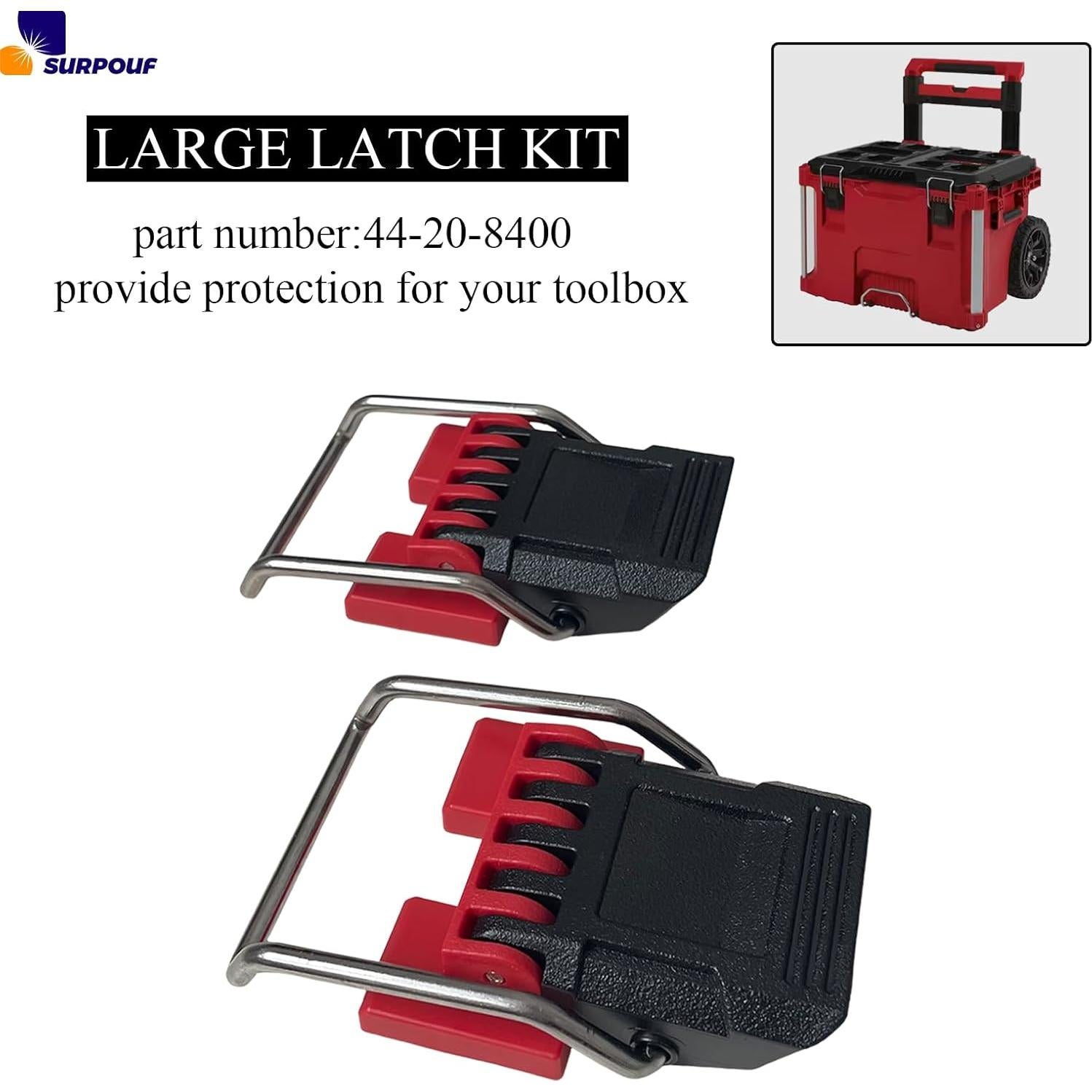 Kit de Pestillo Grande SURPOUF 44-20-8400 para Caja de Herramientas