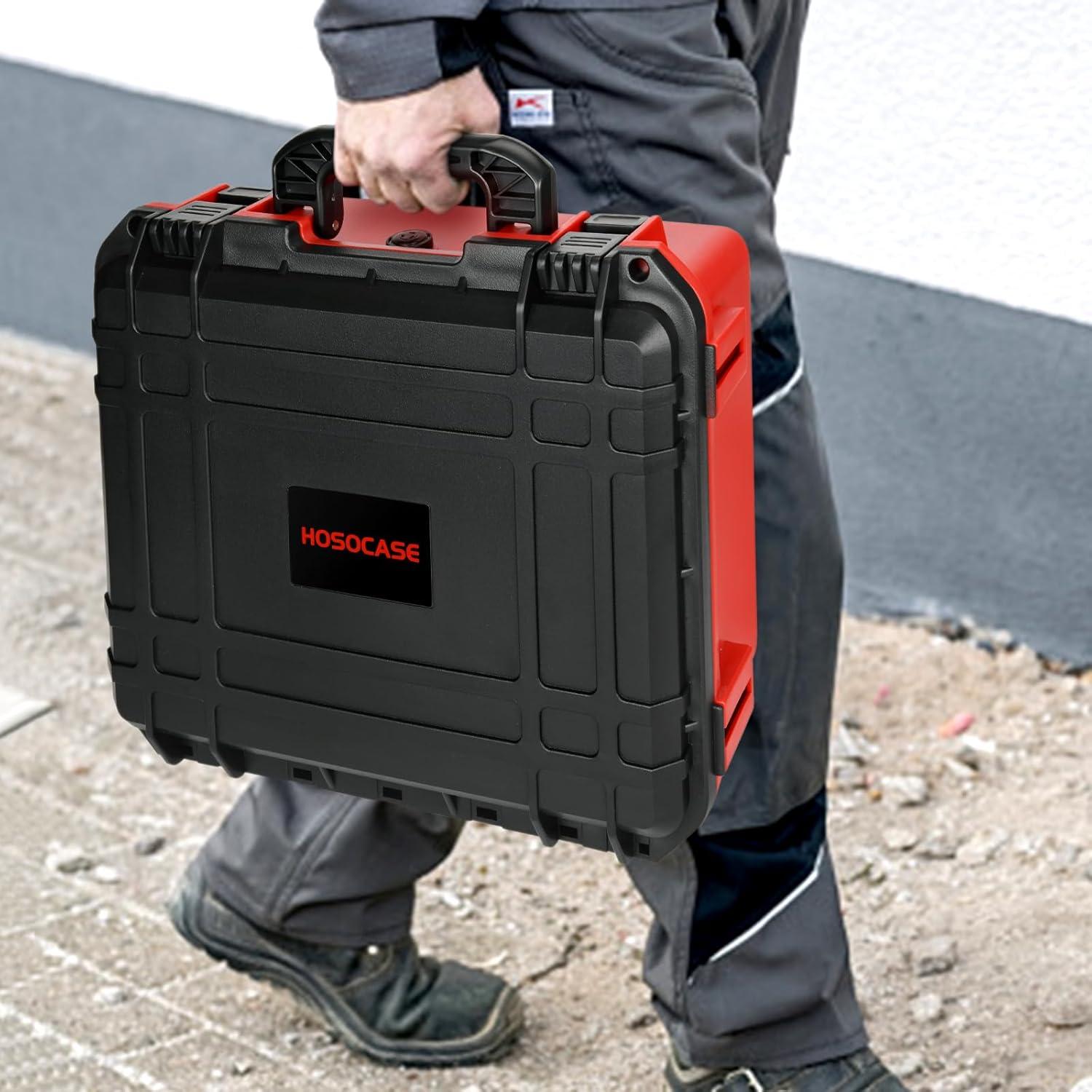 Estuche Duro HOSOCASE para Baterías Milwaukee M18/M12 9 Divisores