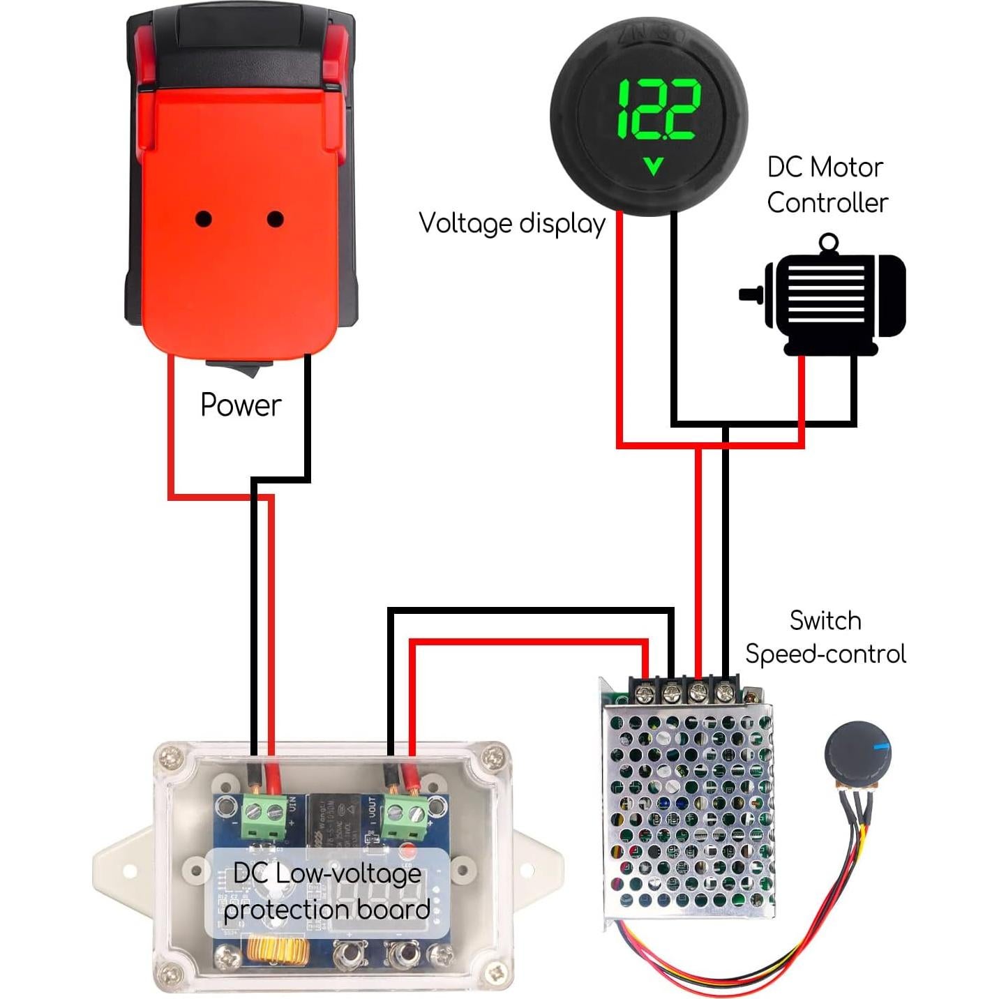 Adaptador de Batería Milwaukee M18 18V para Coche RC