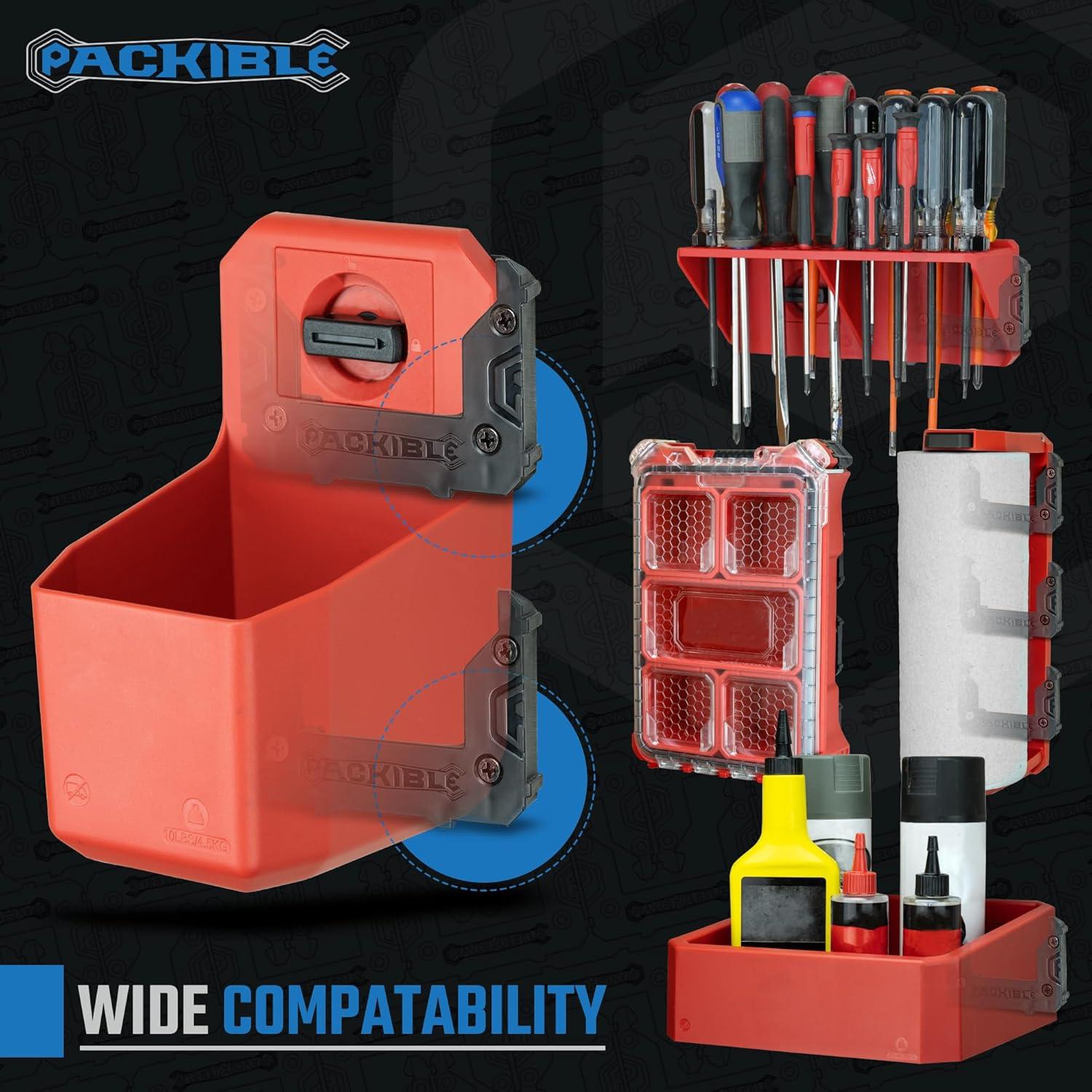 PACKIBLETool Manta Mounts - Mounting Cleats Compatible with Milwaukee Packout Locking packout Accessories