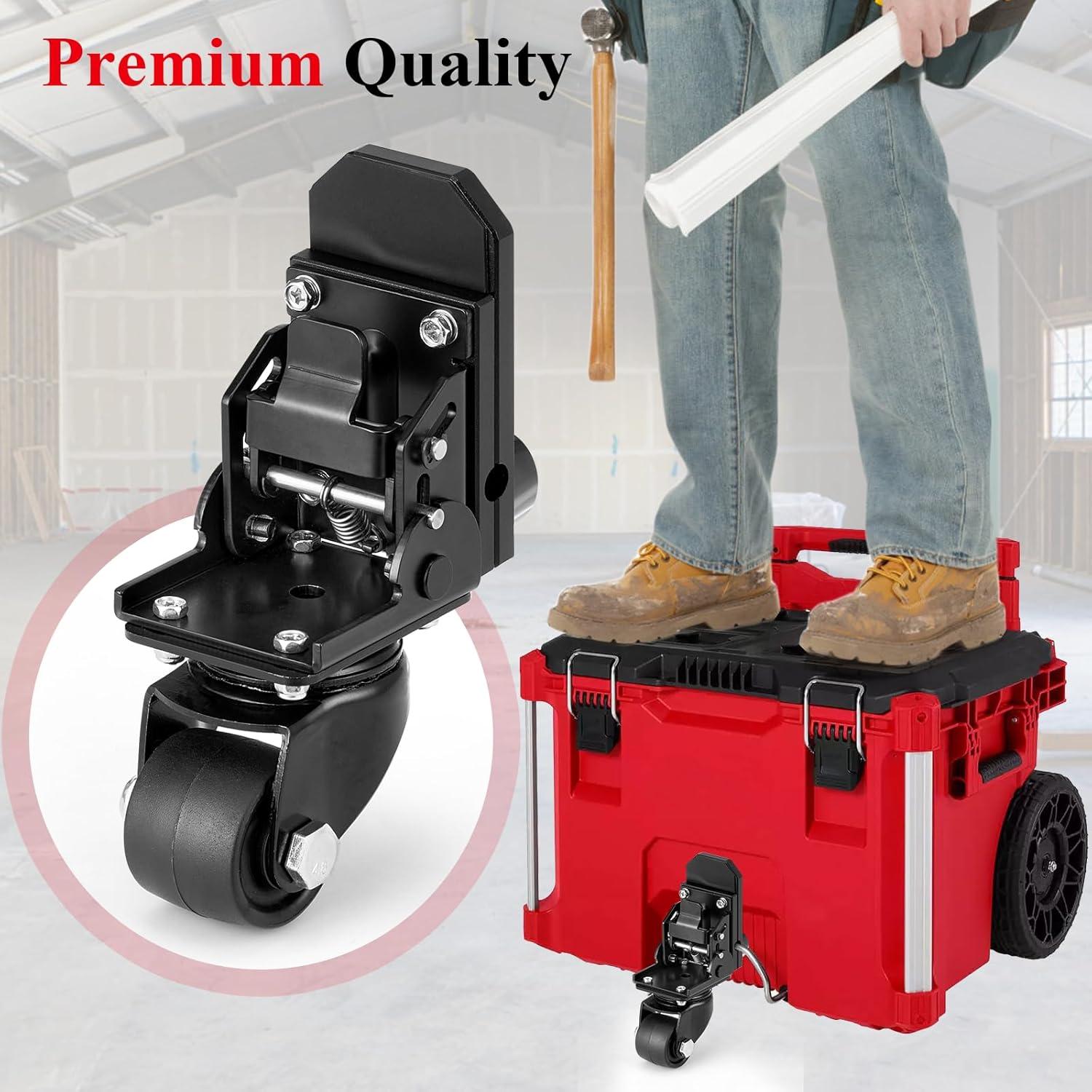 Ruedas Caster Milwaukee Packout 360° Acero Duradero