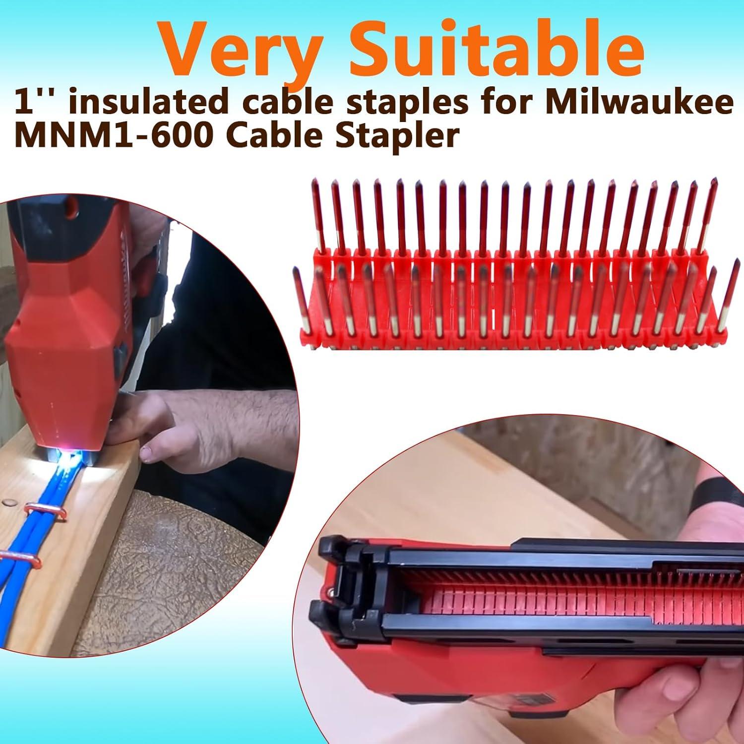 Grapas de Cable Aisladas Milwaukee MNM1-600 600 por Caja