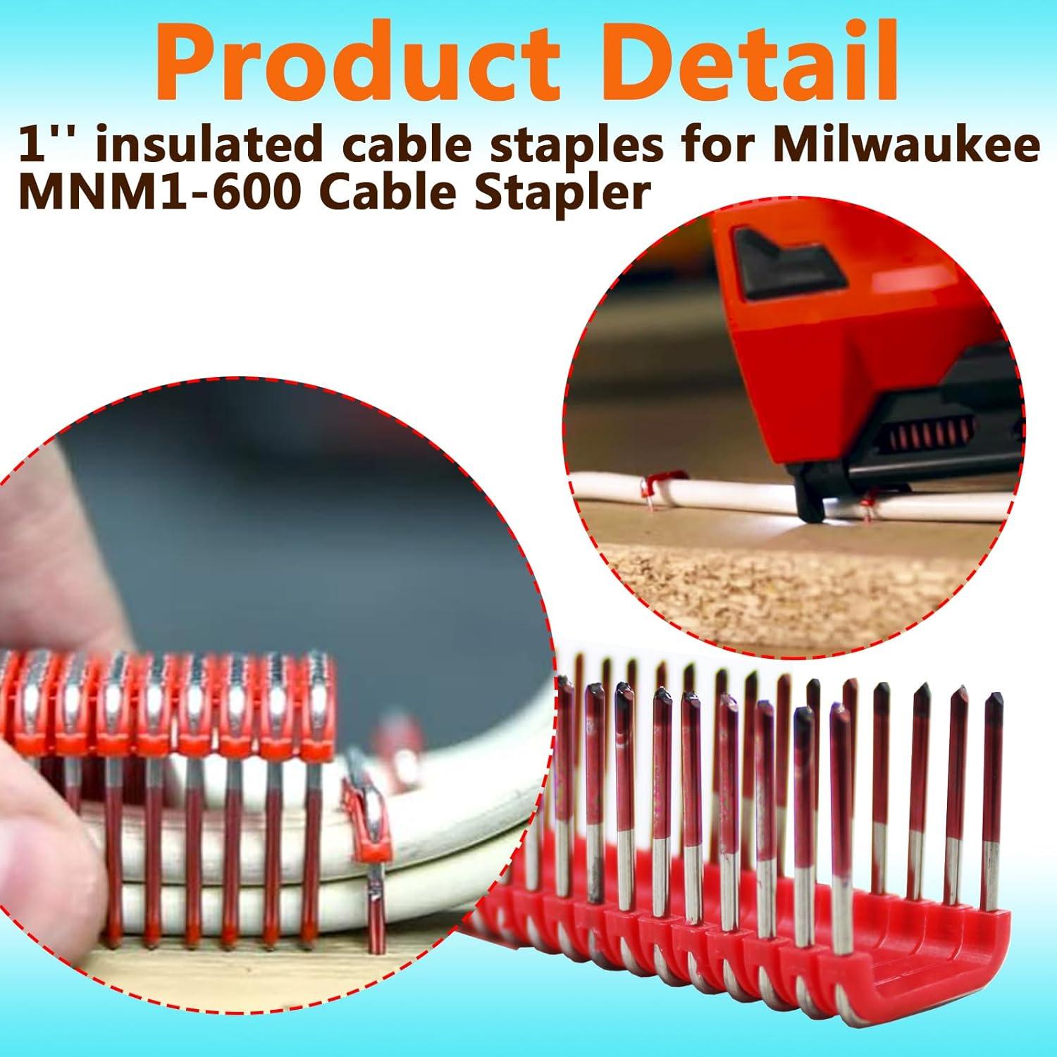 Grapas de Cable Aisladas Milwaukee MNM1-600 600 por Caja