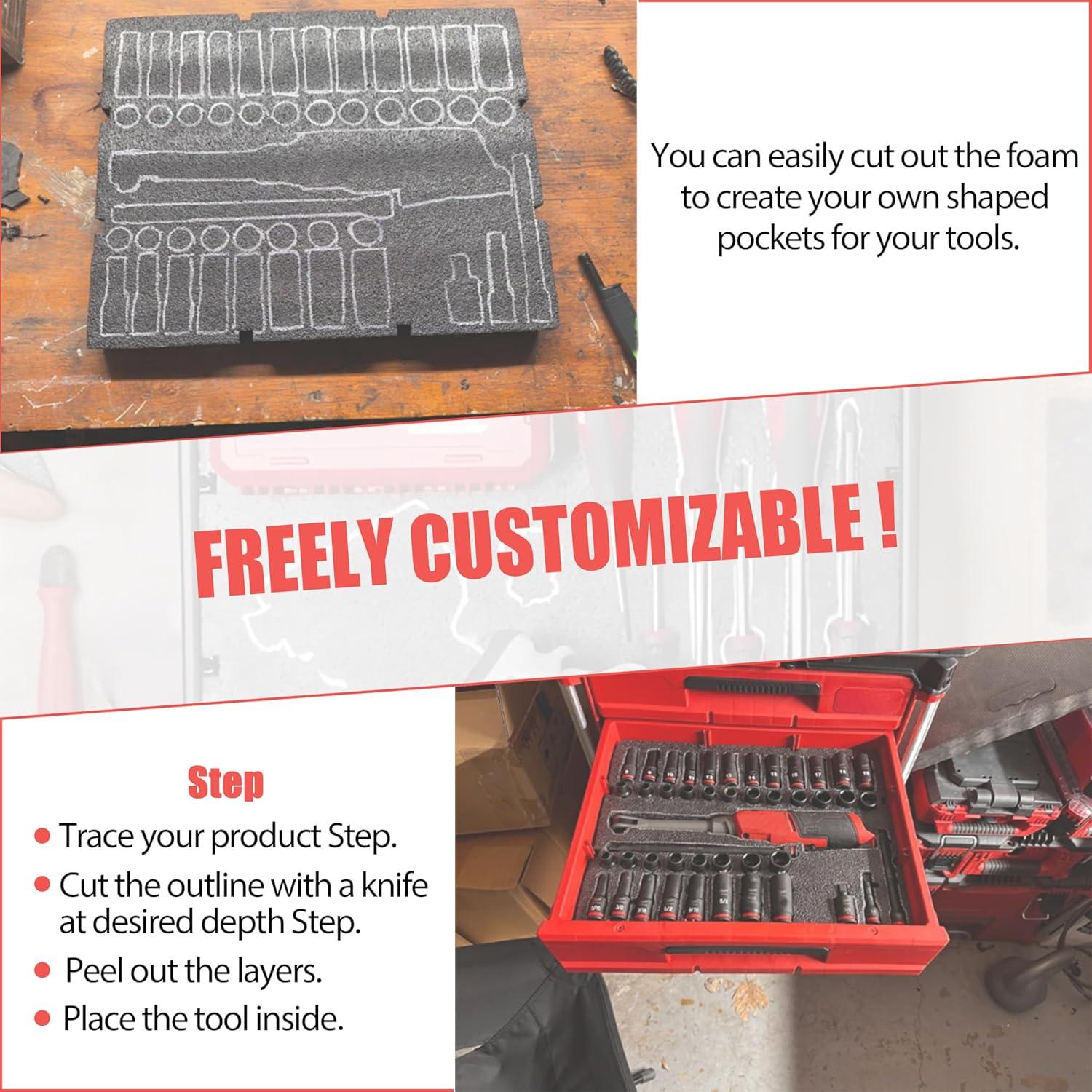 Inserciones de Espuma Shinelan para Cajones Packout 2 Piezas