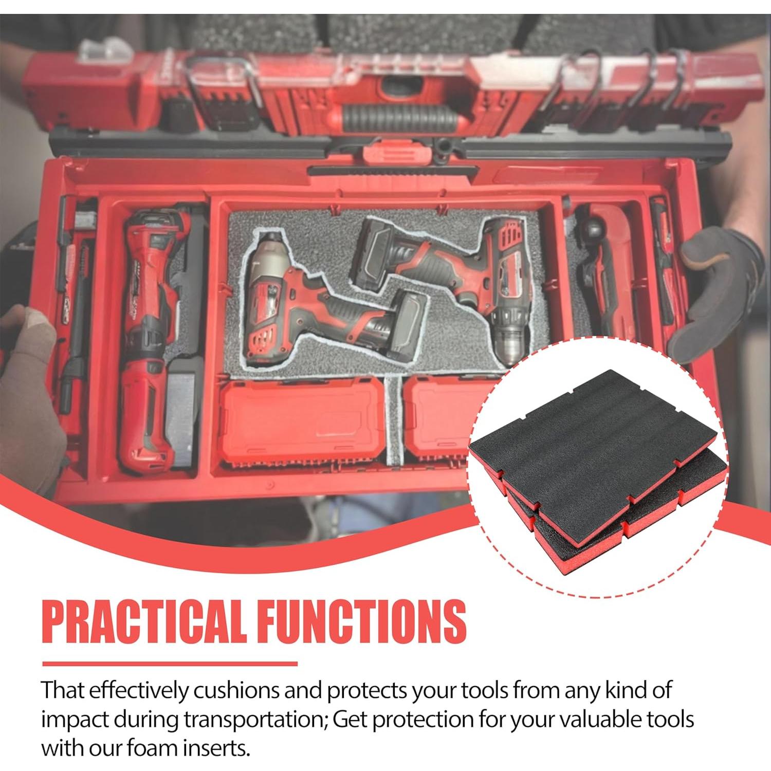 Inserciones de Espuma Shinelan para Cajones Packout 2 Piezas