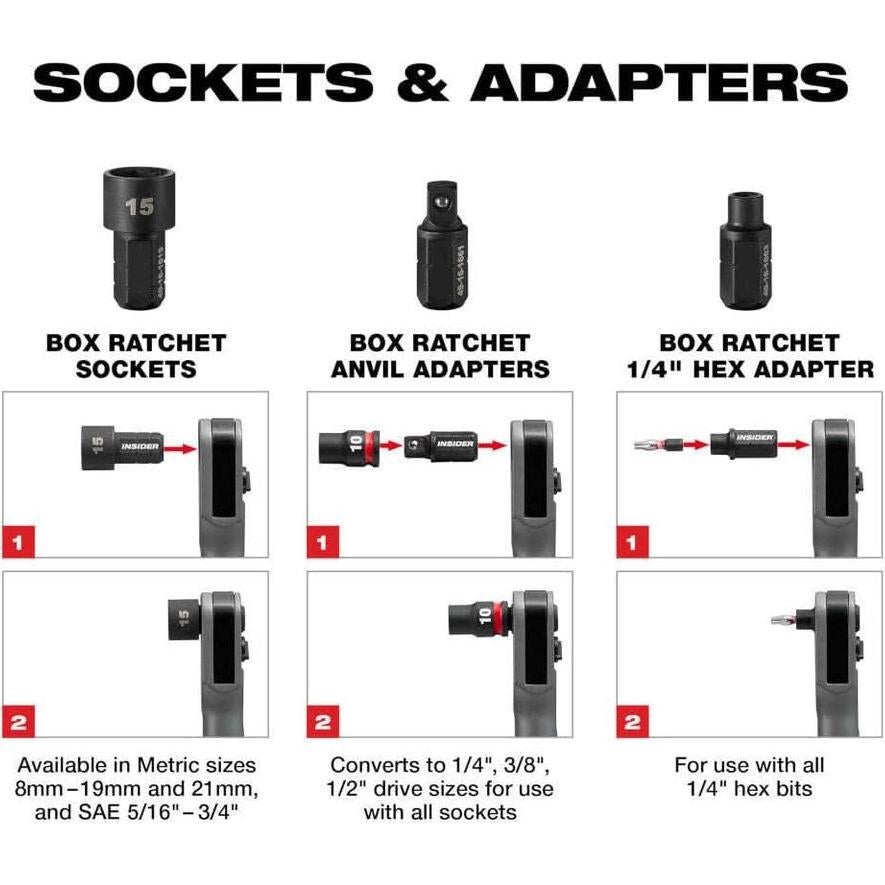 Llave de Carraca Milwaukee M12 FUEL 12V Alcance Extendible