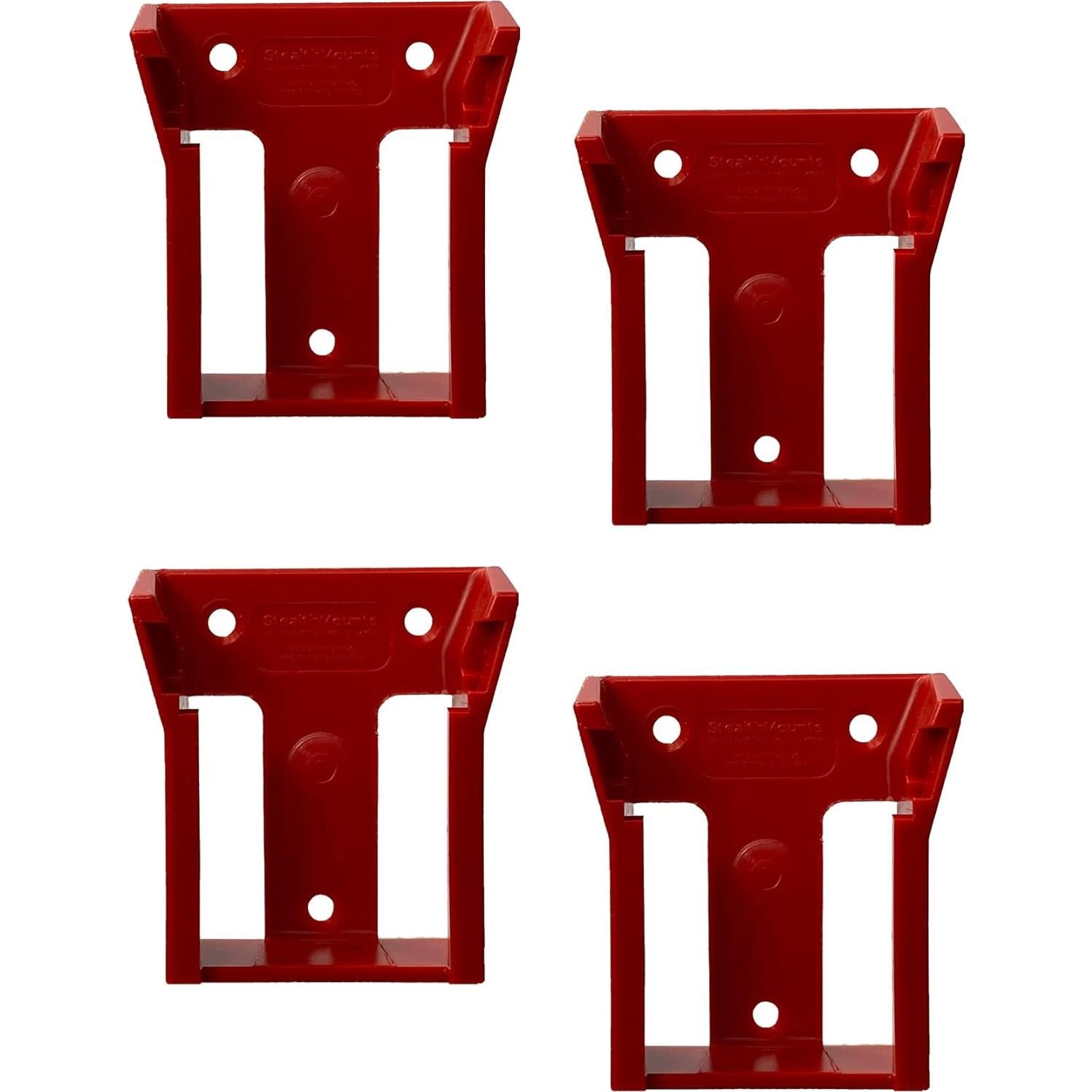 Soporte de Batería StealthMounts para Milwaukee M18 - 4 Pzas
