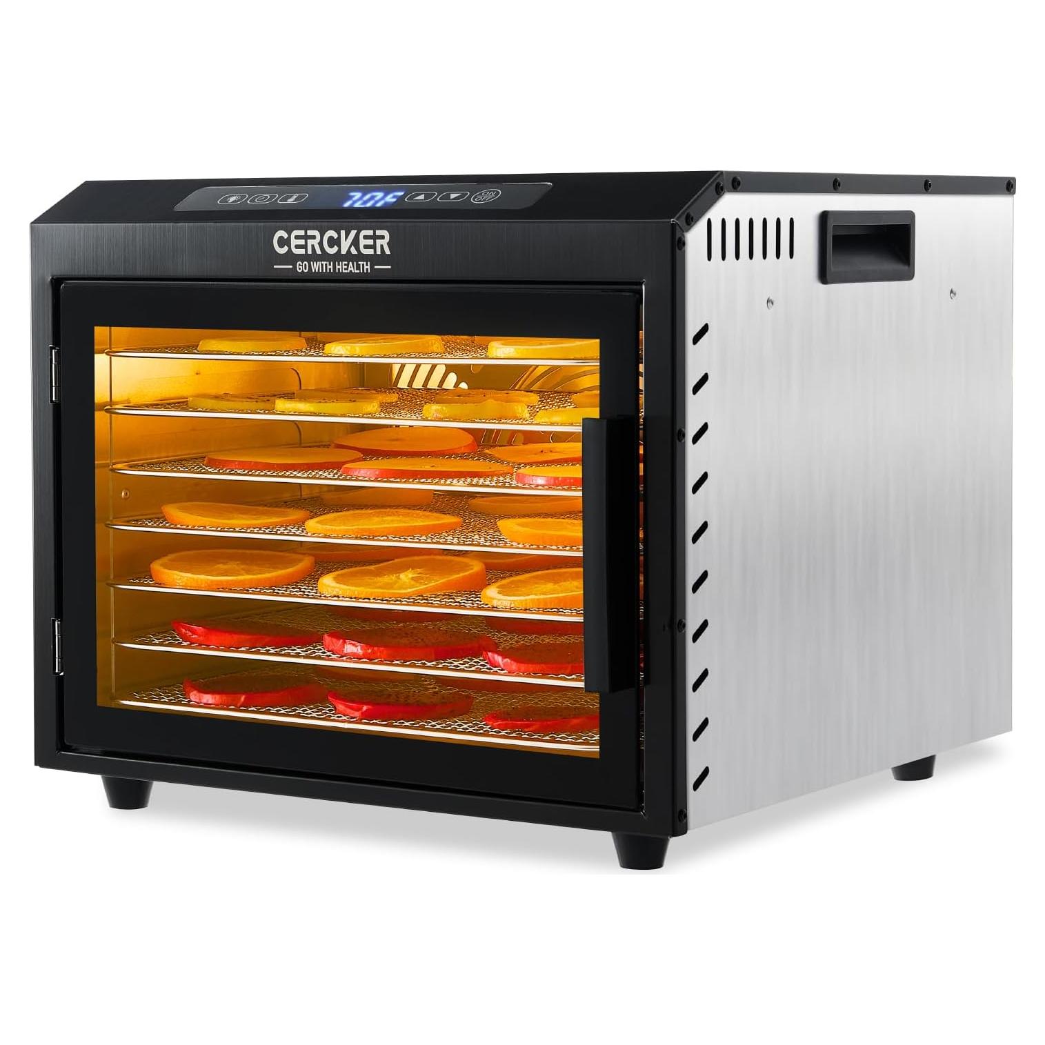 Deshidratador de Alimentos Cercker 7 Bandejas Acero Inoxidable