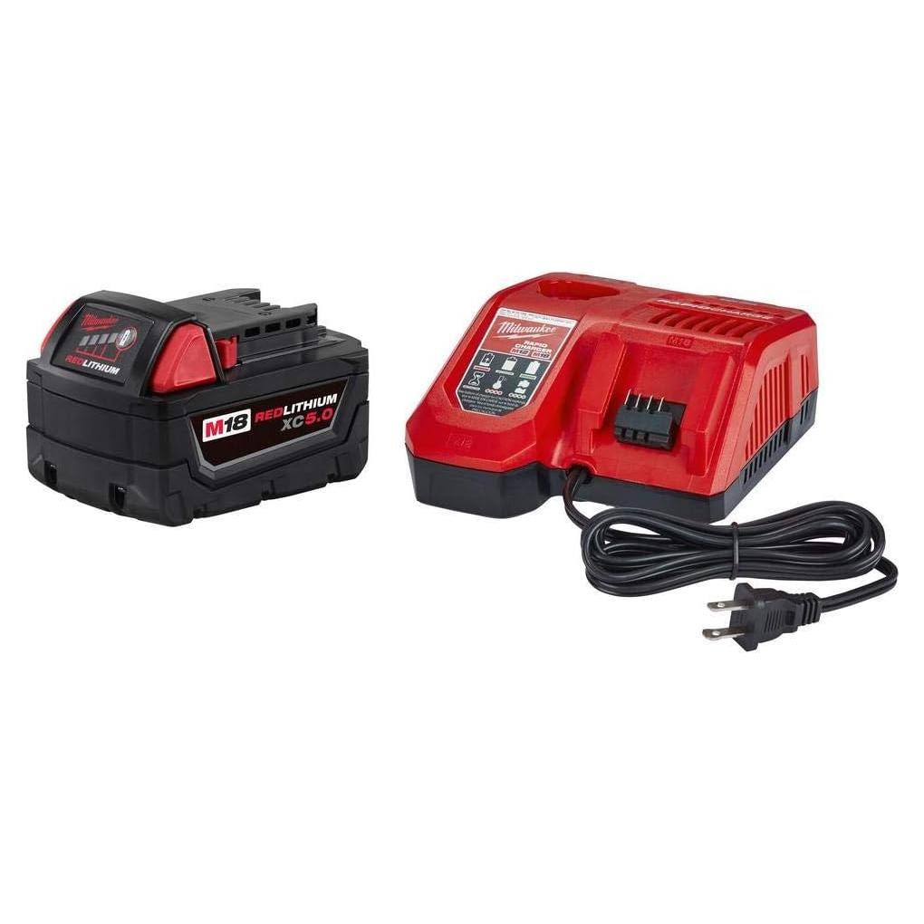 Kit Inicio Milwaukee M18 18V Litio-Ion 5.0Ah y Cargador