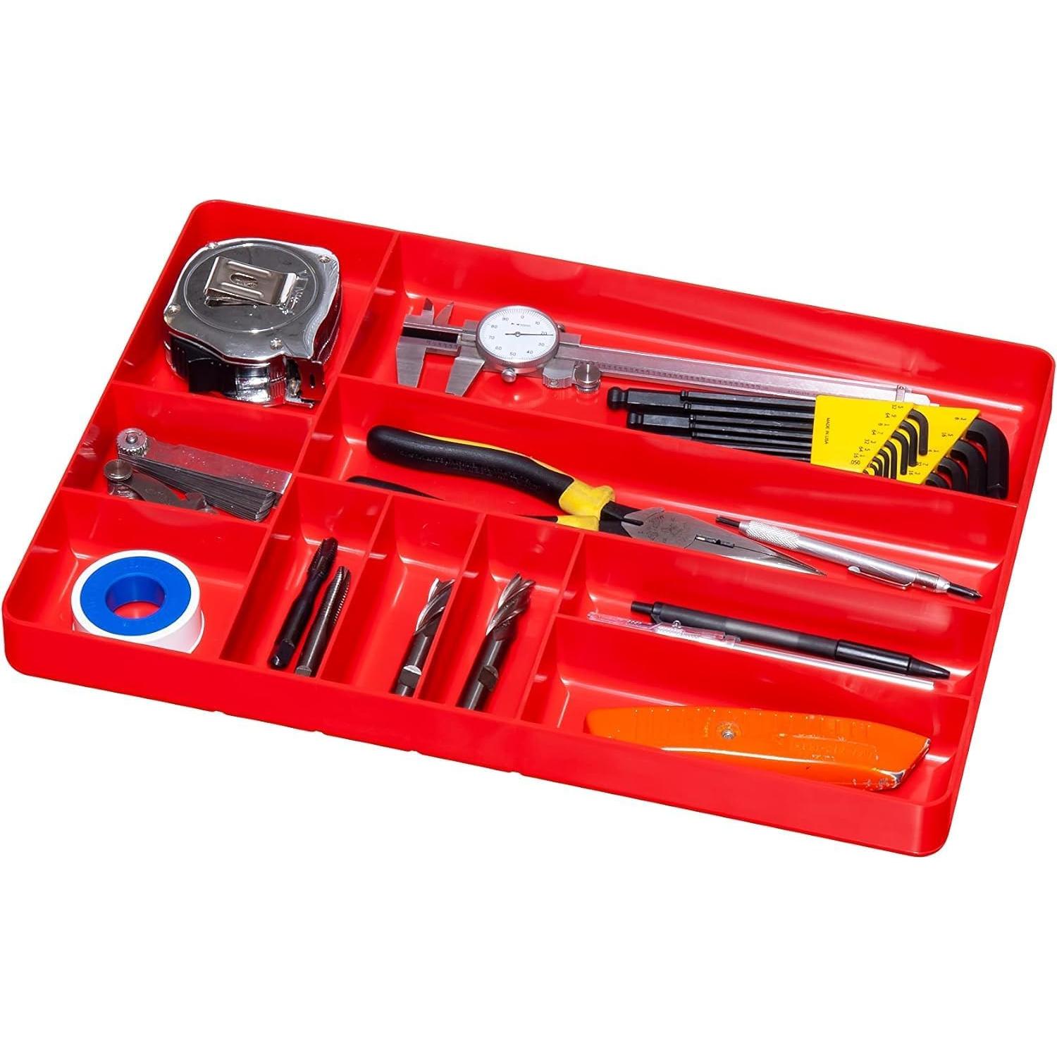 Organizador de Cajón Ernst 10 Compartimentos Rojo Duradero