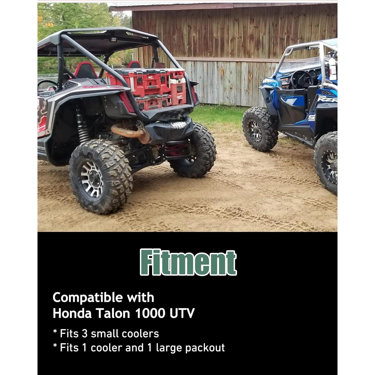 Offroad Packout Mount Packout HD Toolbox Mount Fit for Honda Talon 1000 UTV - Compatible with Milwaukee Packout