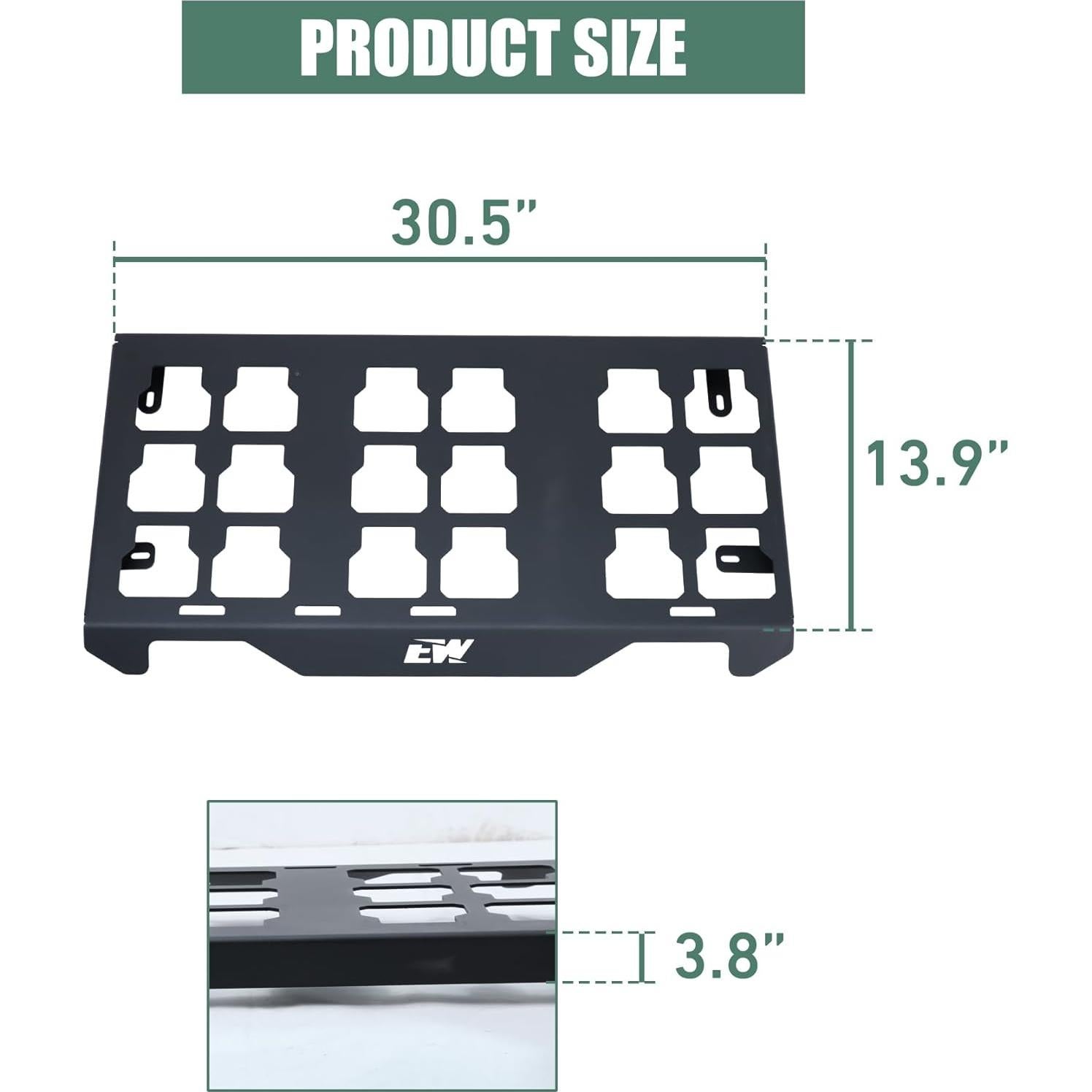 Offroad Packout Mount Packout HD Toolbox Mount Fit for Honda Talon 1000 UTV - Compatible with Milwaukee Packout