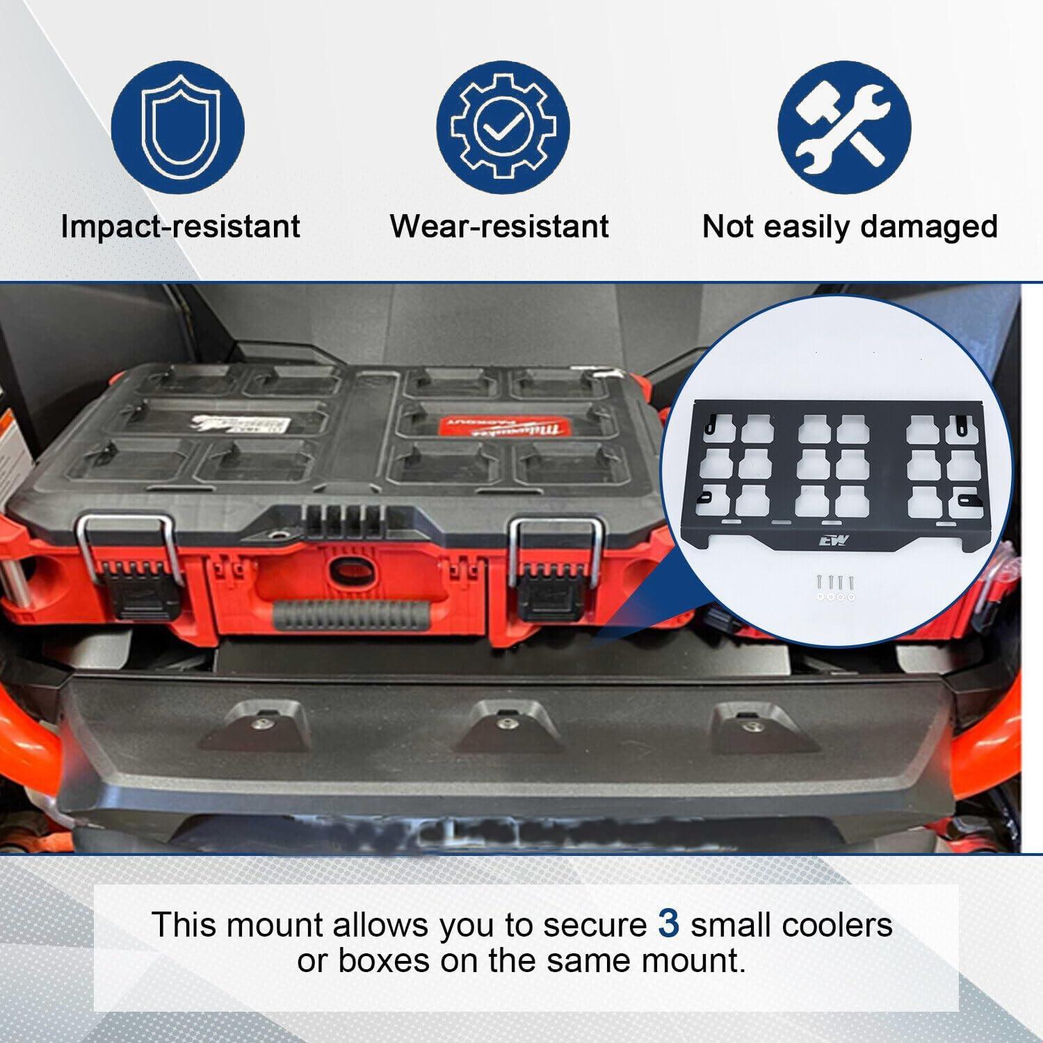 Offroad Packout Mount Packout HD Toolbox Mount Fit for Honda Talon 1000 UTV - Compatible with Milwaukee Packout
