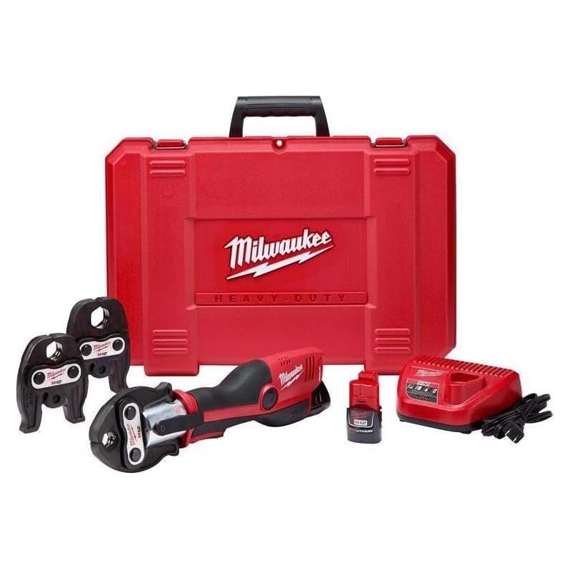 Kit de herramienta de prensado Milwaukee M12 Force Logic 1"